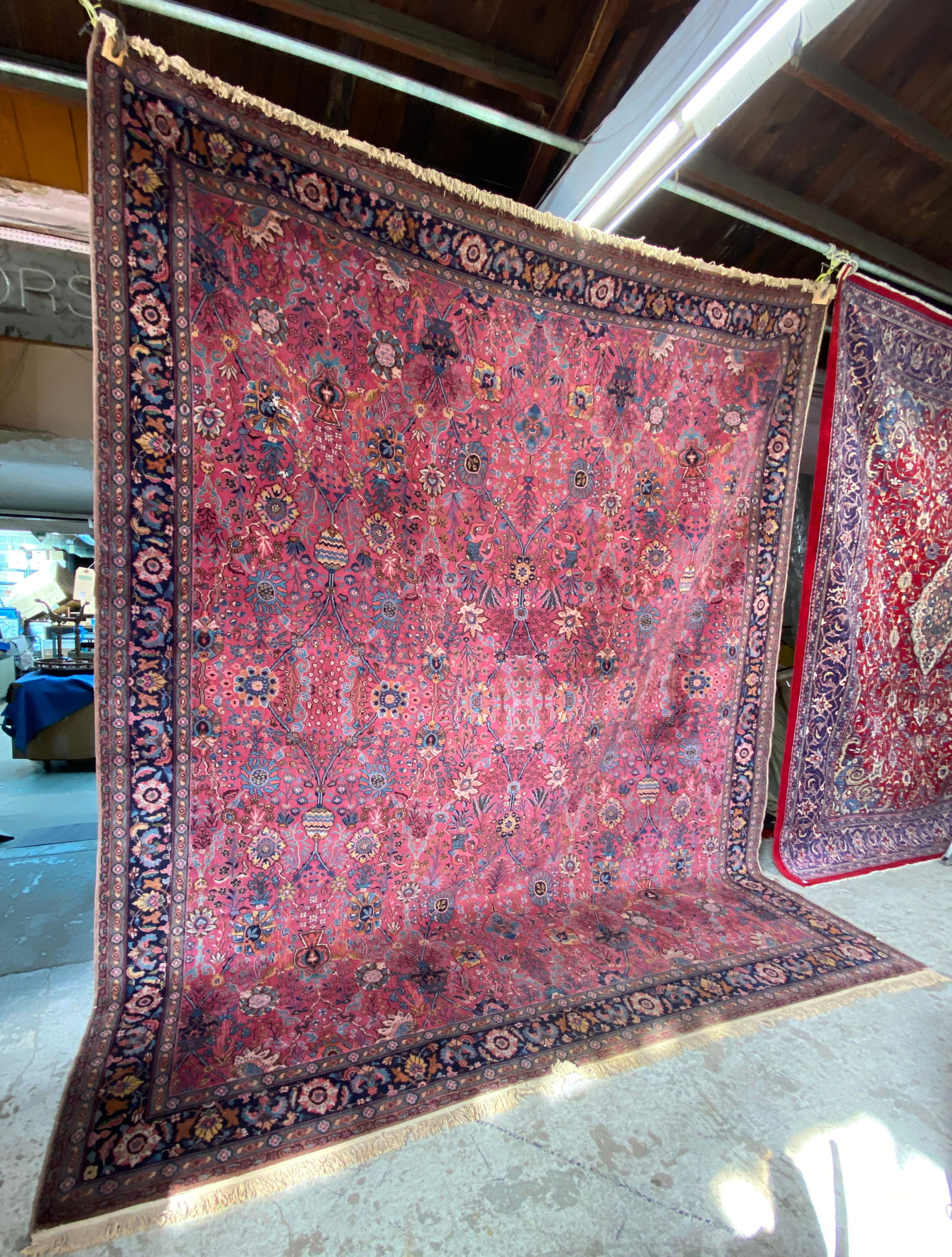 12' 5" x 15' 2" Sarouk Pattern Karastan Rug, AS IS (1 of 5)
