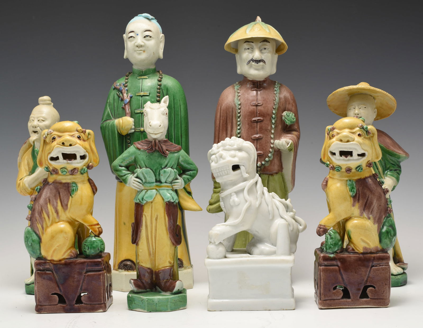 Lot of 8 Assorted Chinese Figurines, AS IS. (1 of 8)