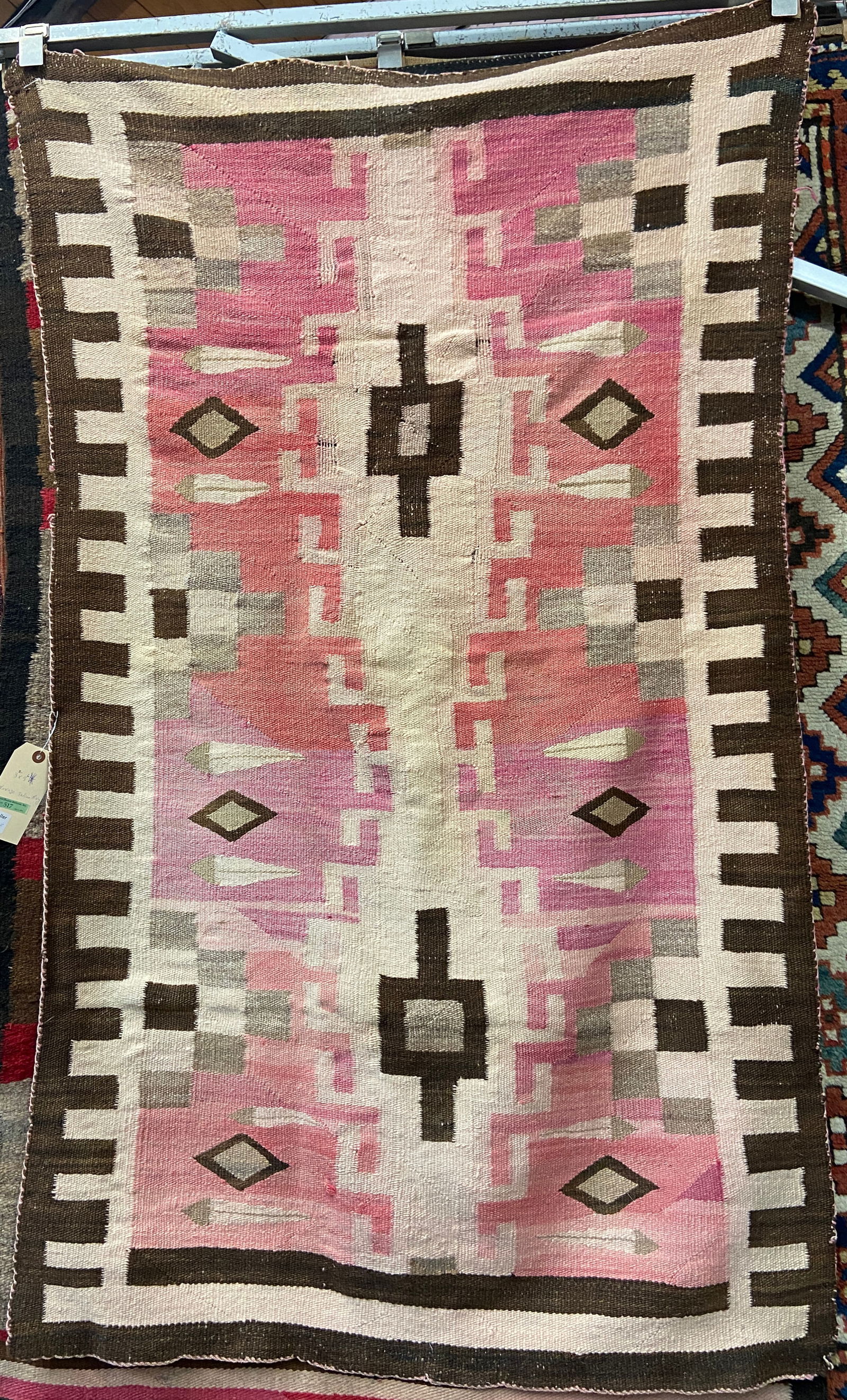 3' 2" x 5' 6" Navajo Indian Rug. (1 of 2)