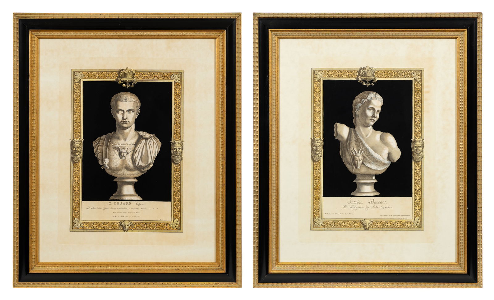 Lot of 2 Framed Antonio Faldoni Engravings. (1 of 11)