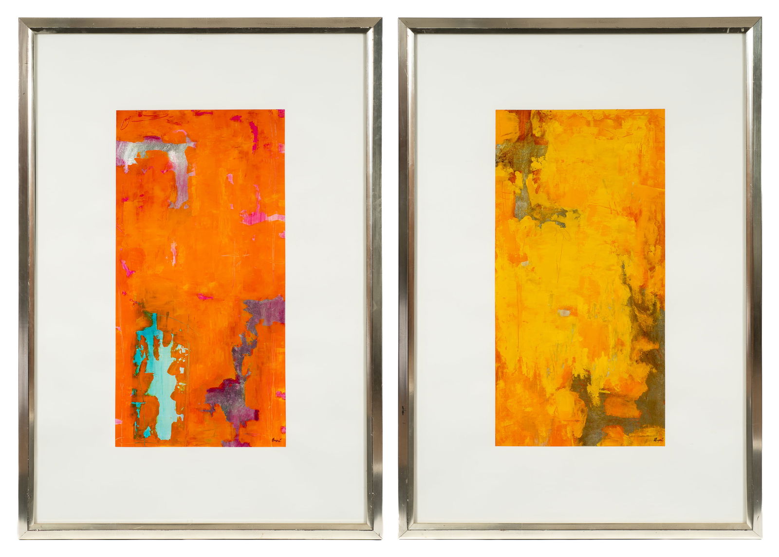 Lot of 2 Abstract Compositions, Patrick Dupre. (1 of 11)