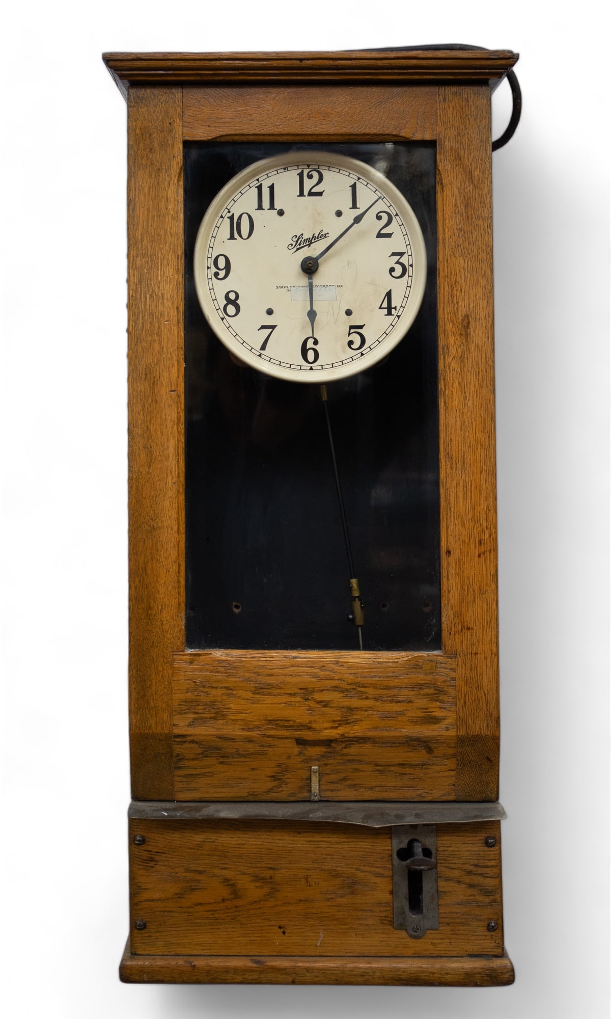 Vintage Simplex Electric Wall Mounted Time Clock. (1 of 4)