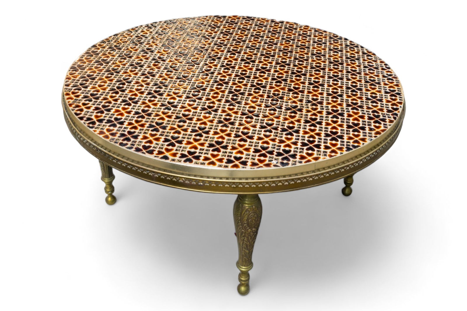 Mid-Century Mosaic Tile Top Coffee Table. (1 of 3)
