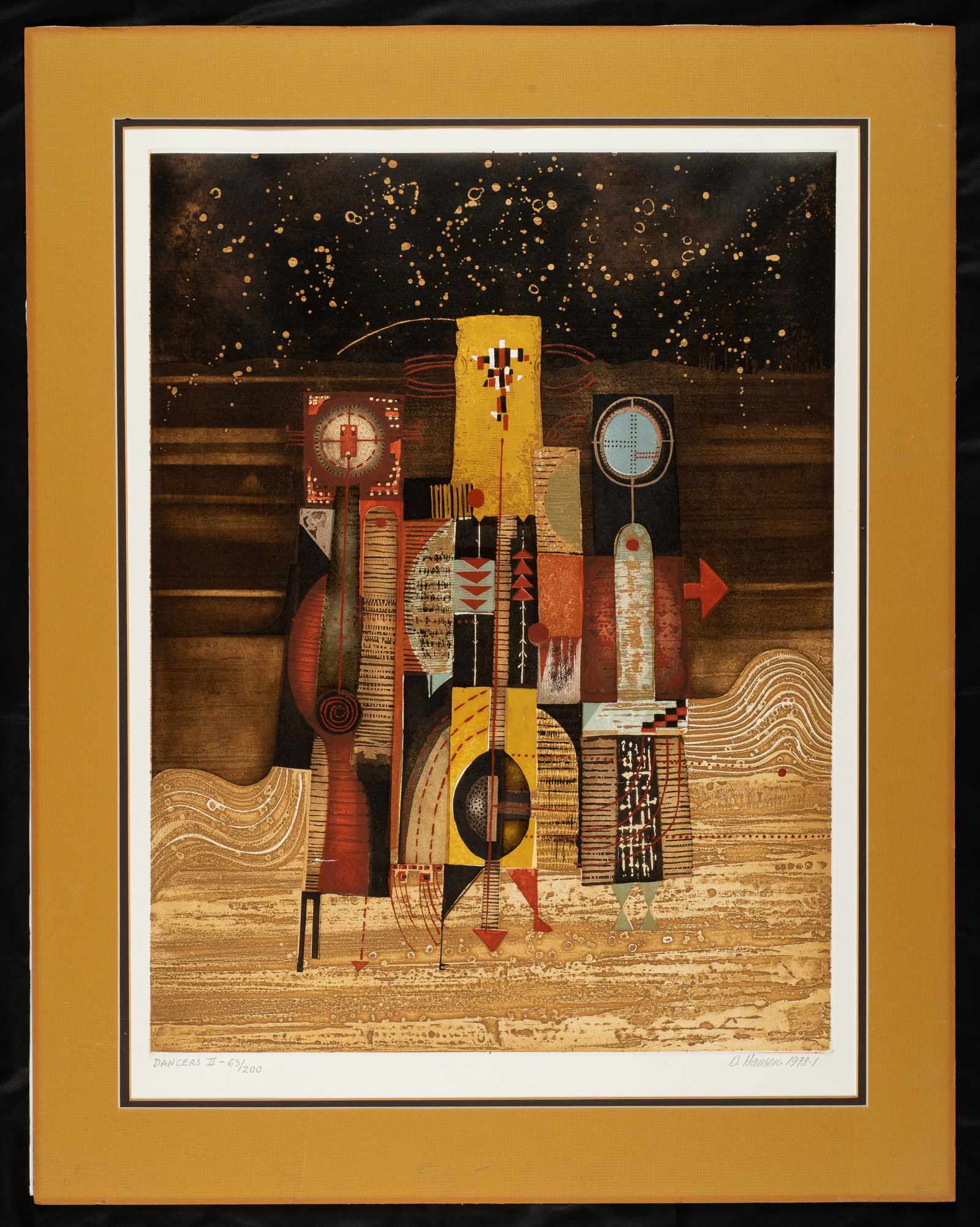 "Dancers II", LE Etching by Diana Hansen. (1 of 6)