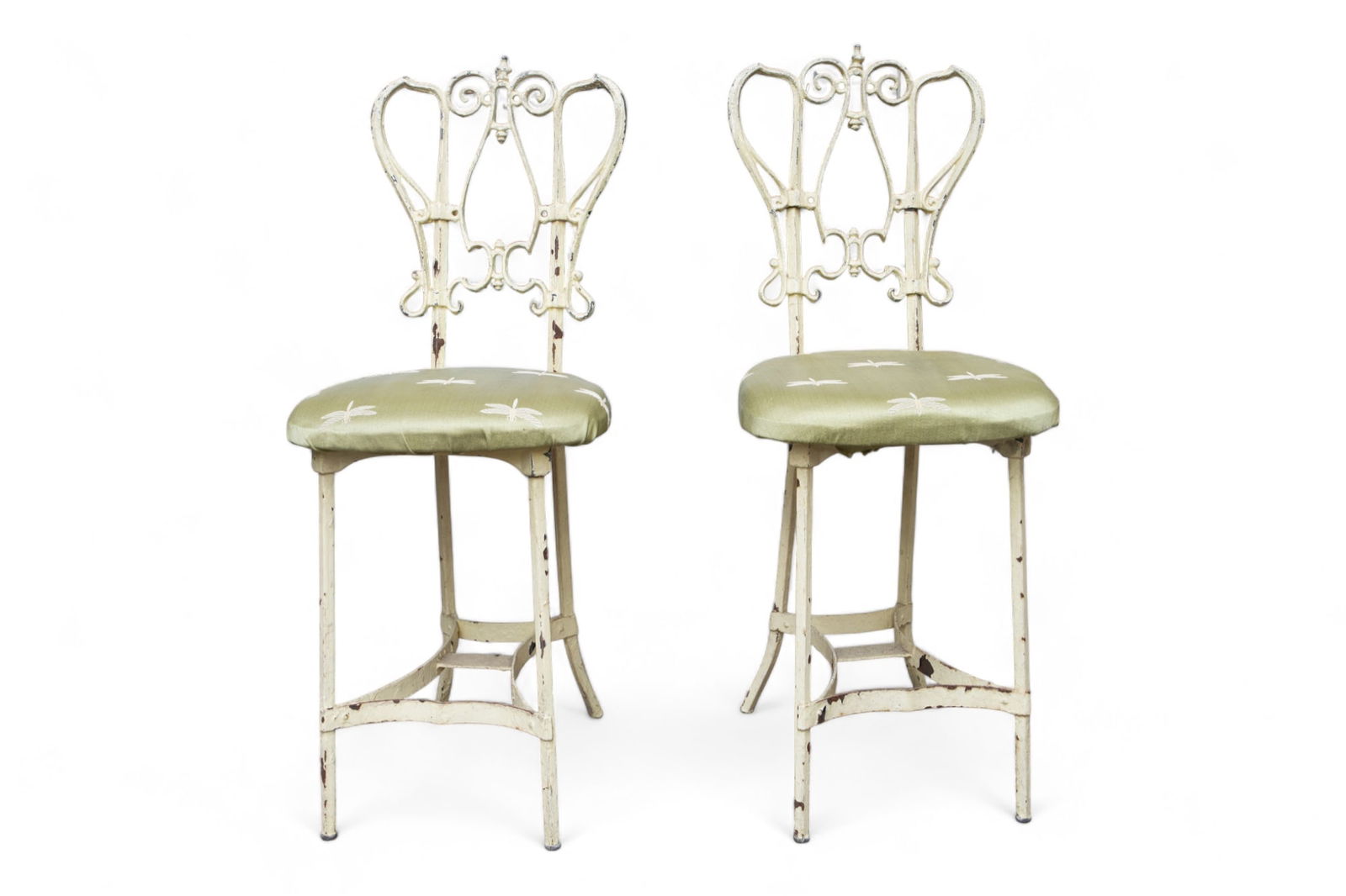 Pair of Art Deco Wrought Iron Chairs. (1 of 2)