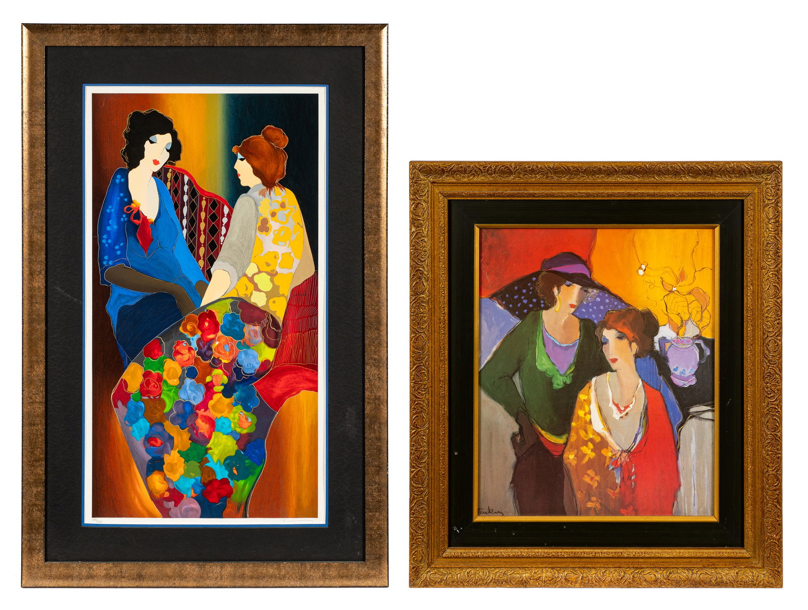 Lot of 2 Framed Prints - Itzchak Tarkay (1 of 14)