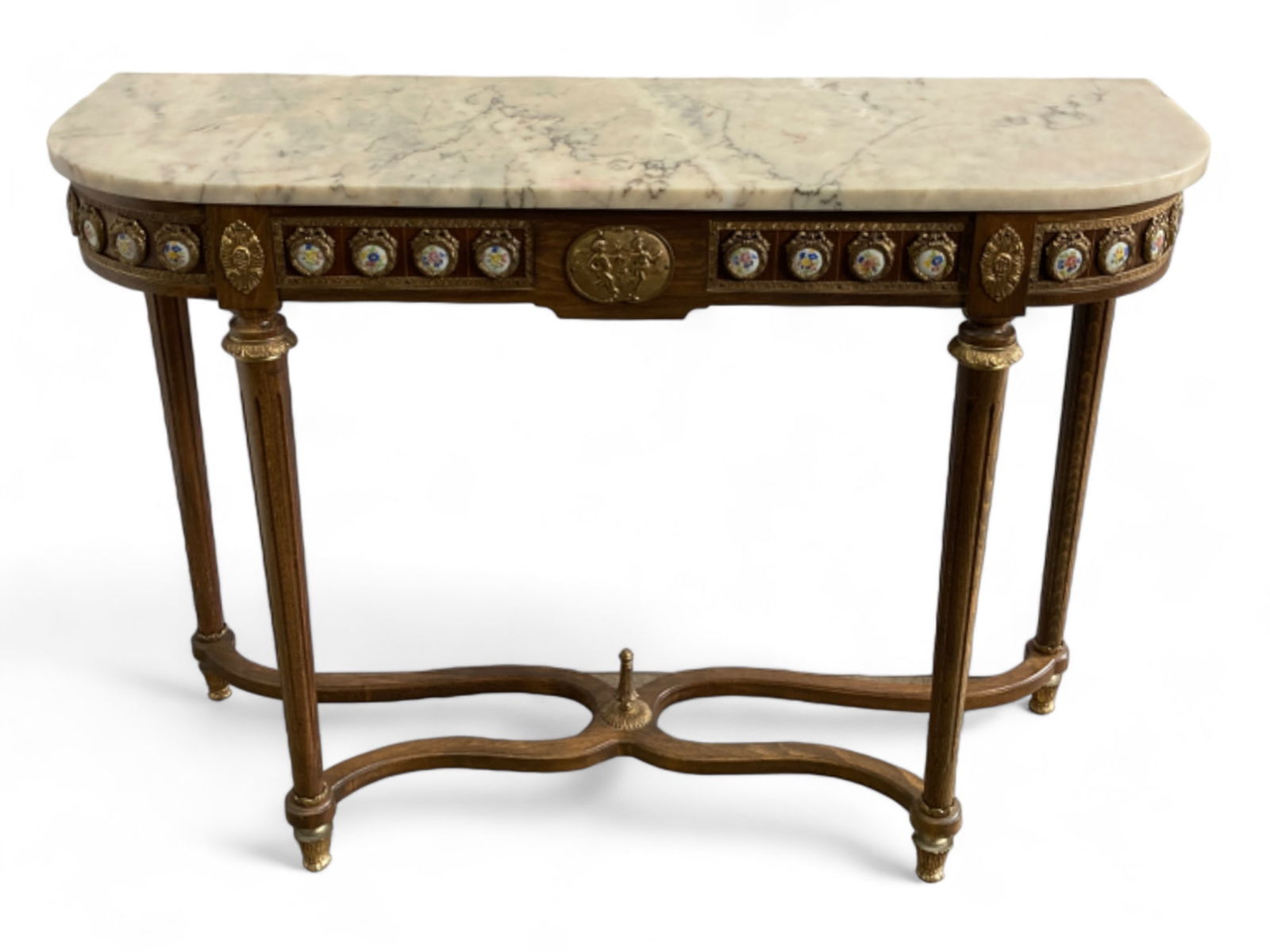 Louis XVI Style Marble Top Console Table. (1 of 3)