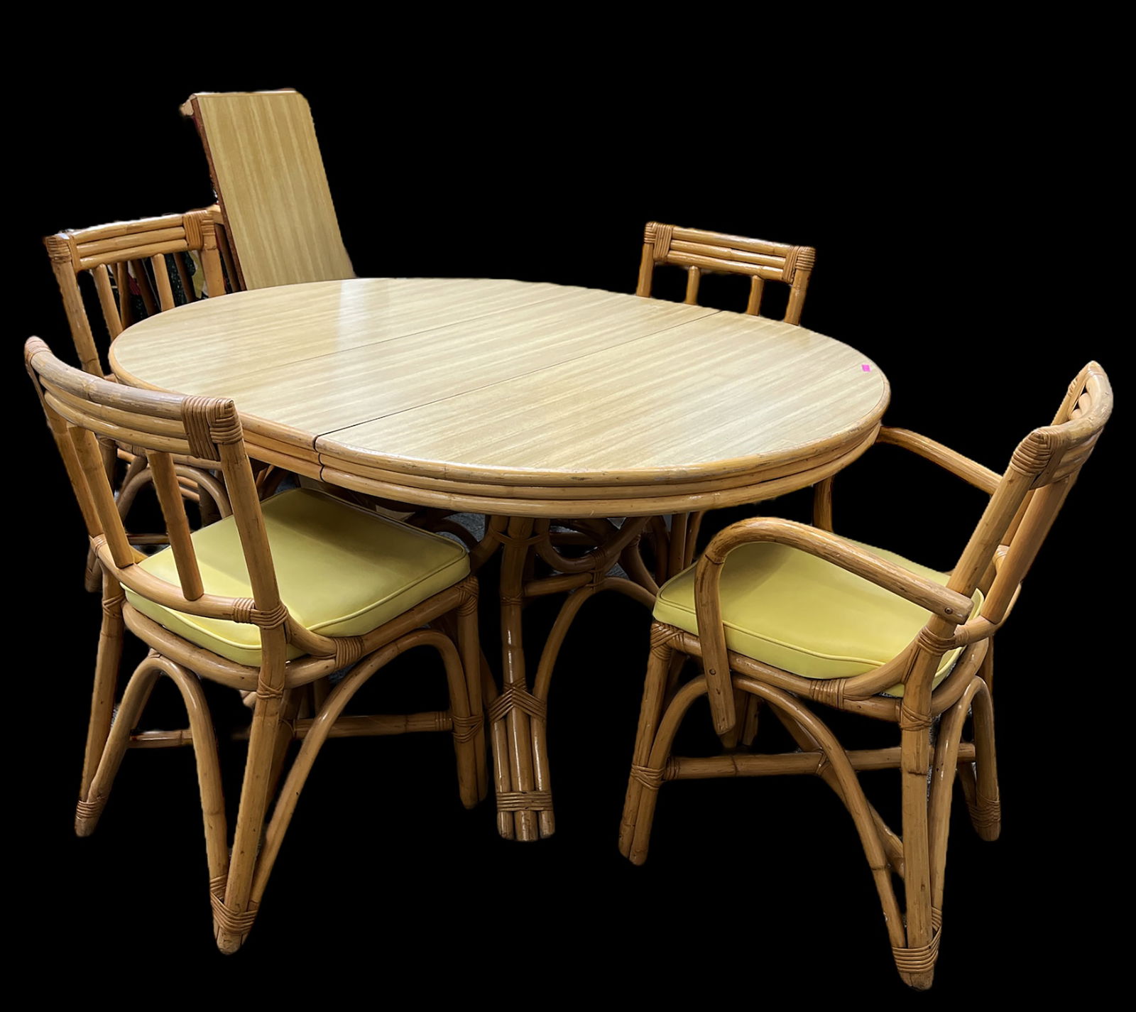Walter of Wabash Rattan Dining Table w/ 4 Chairs. (1 of 3)
