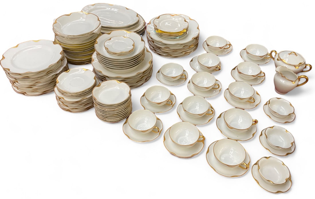 Set of Haviland Limoges Gilded China. (1 of 3)