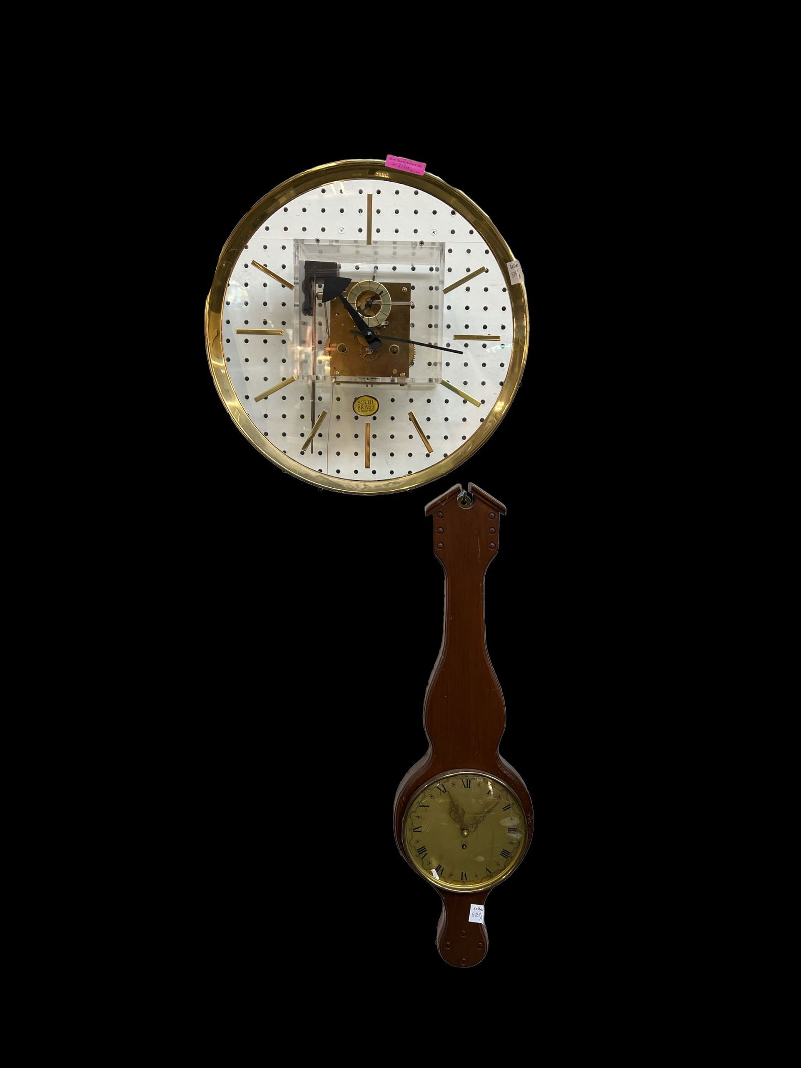 Lot of 2 Wall Clocks- Howard Miller, etc. (1 of 4)