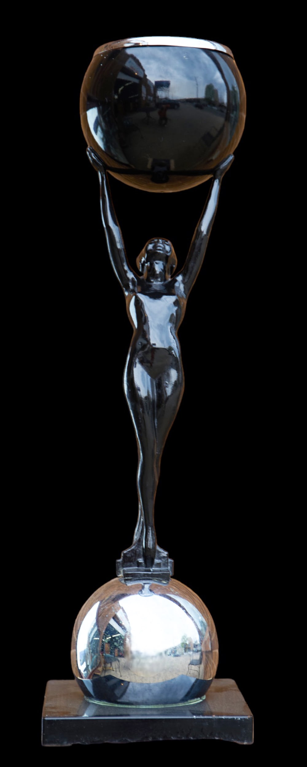 After Frankart Art Deco Stand or Ashtray Sculpture (1 of 5)