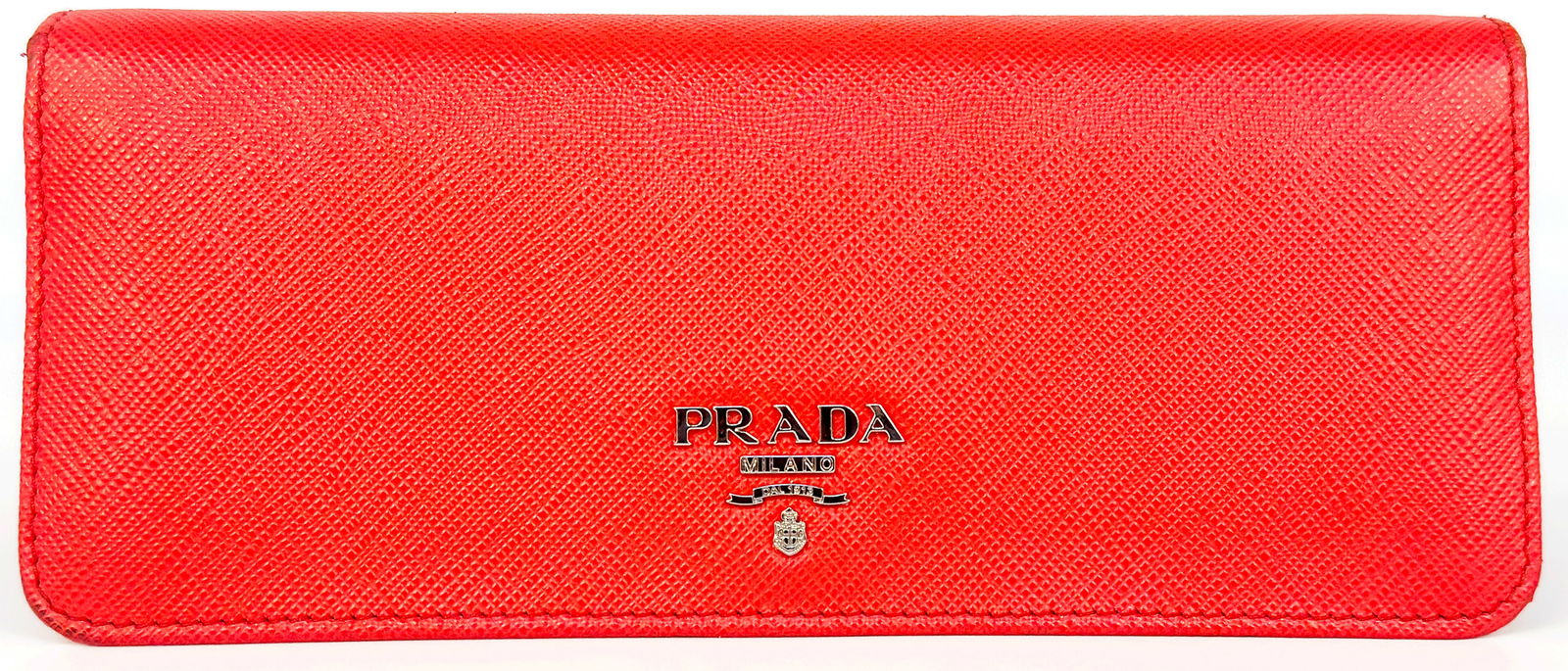 Genuine Red Leather Prada Ladies' Wallet. (1 of 7)