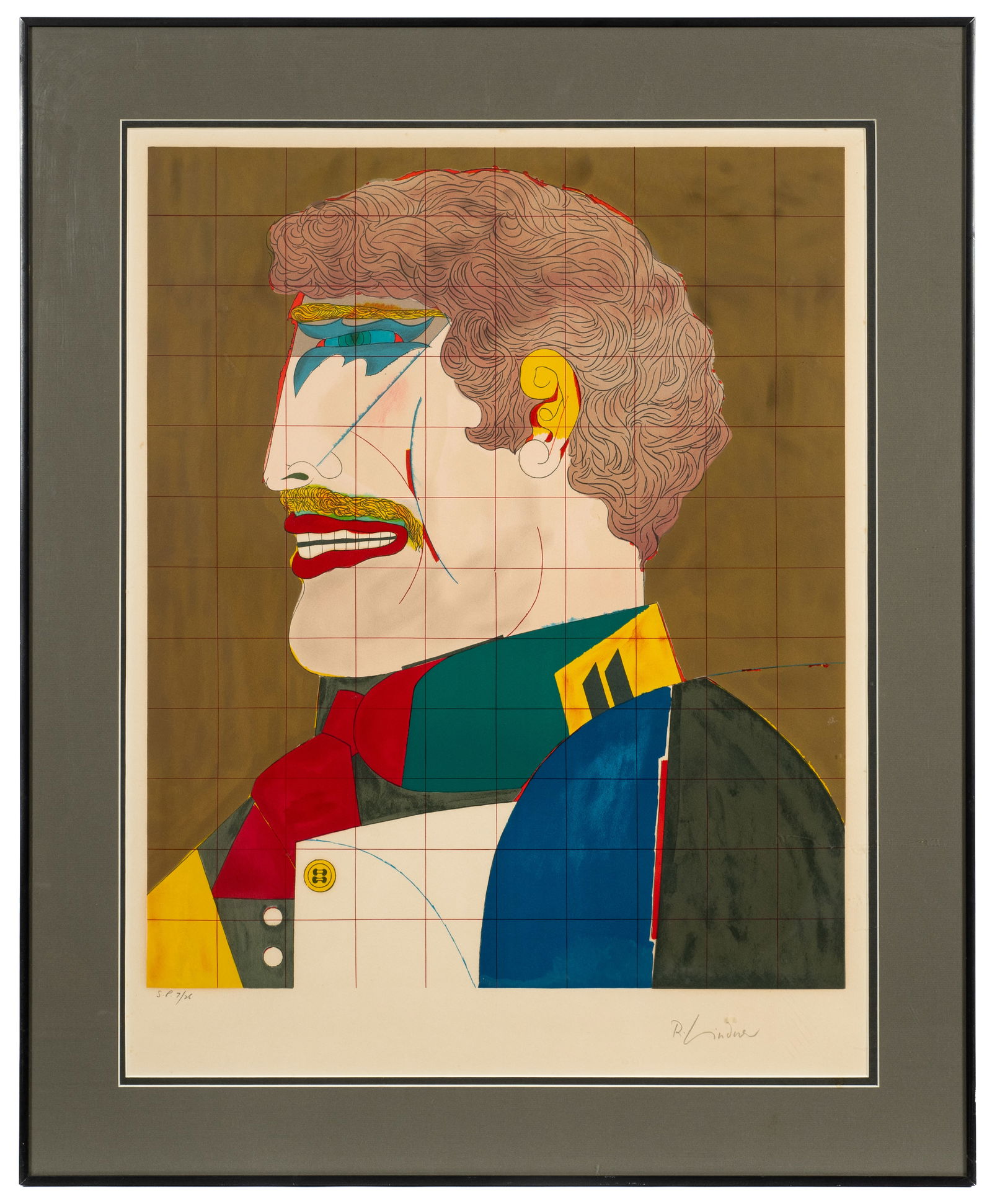 Profile, Studio Proof Litho by Richard Lindner. (1 of 6)