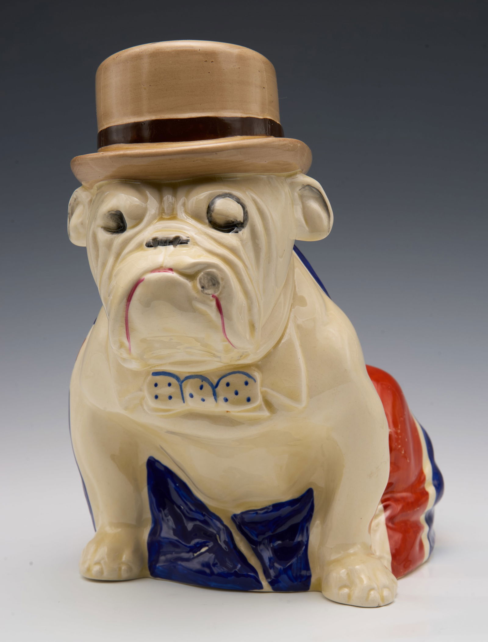 Lg. Royal Doulton Bulldog w/ Bowler Hat & Cigar. (1 of 7)