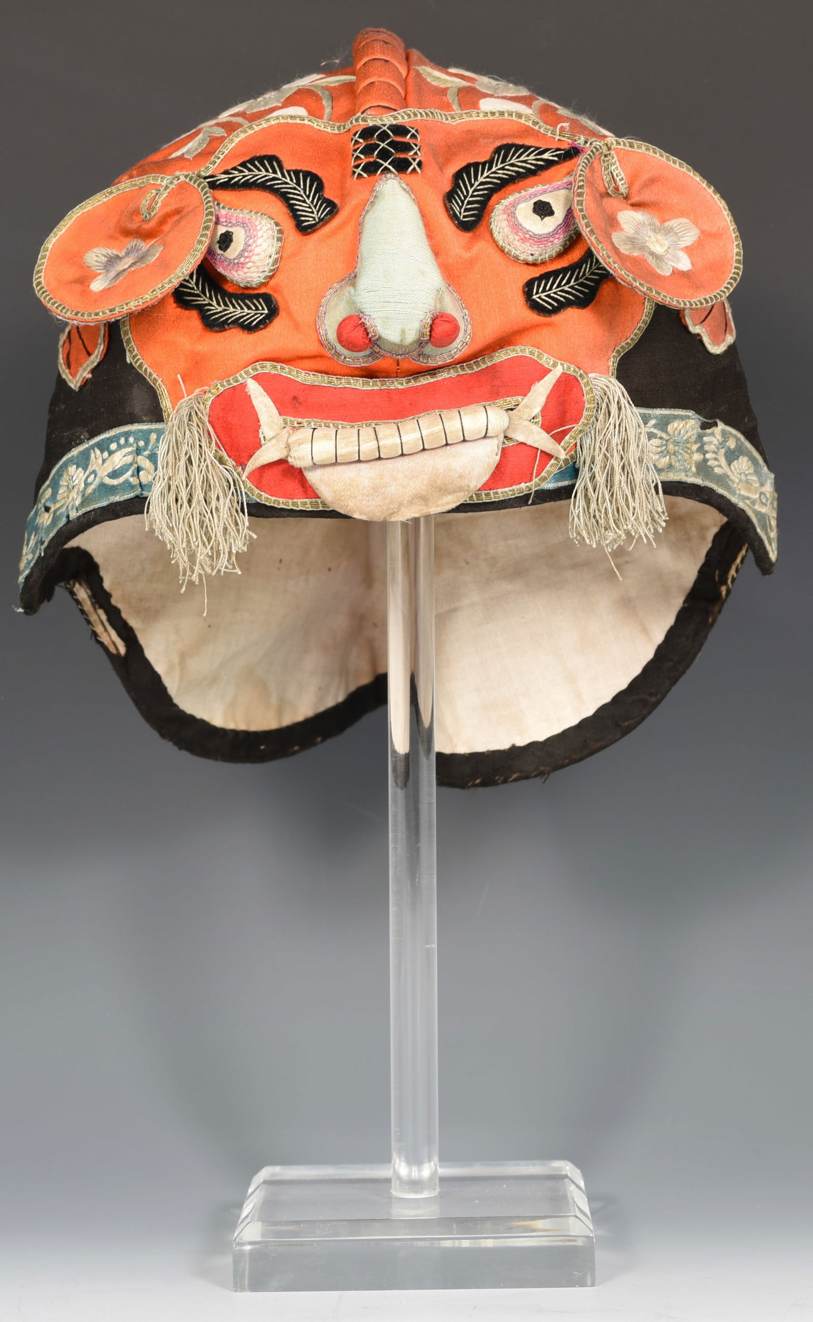Old Chinese Children's Tiger Hat. (1 of 3)