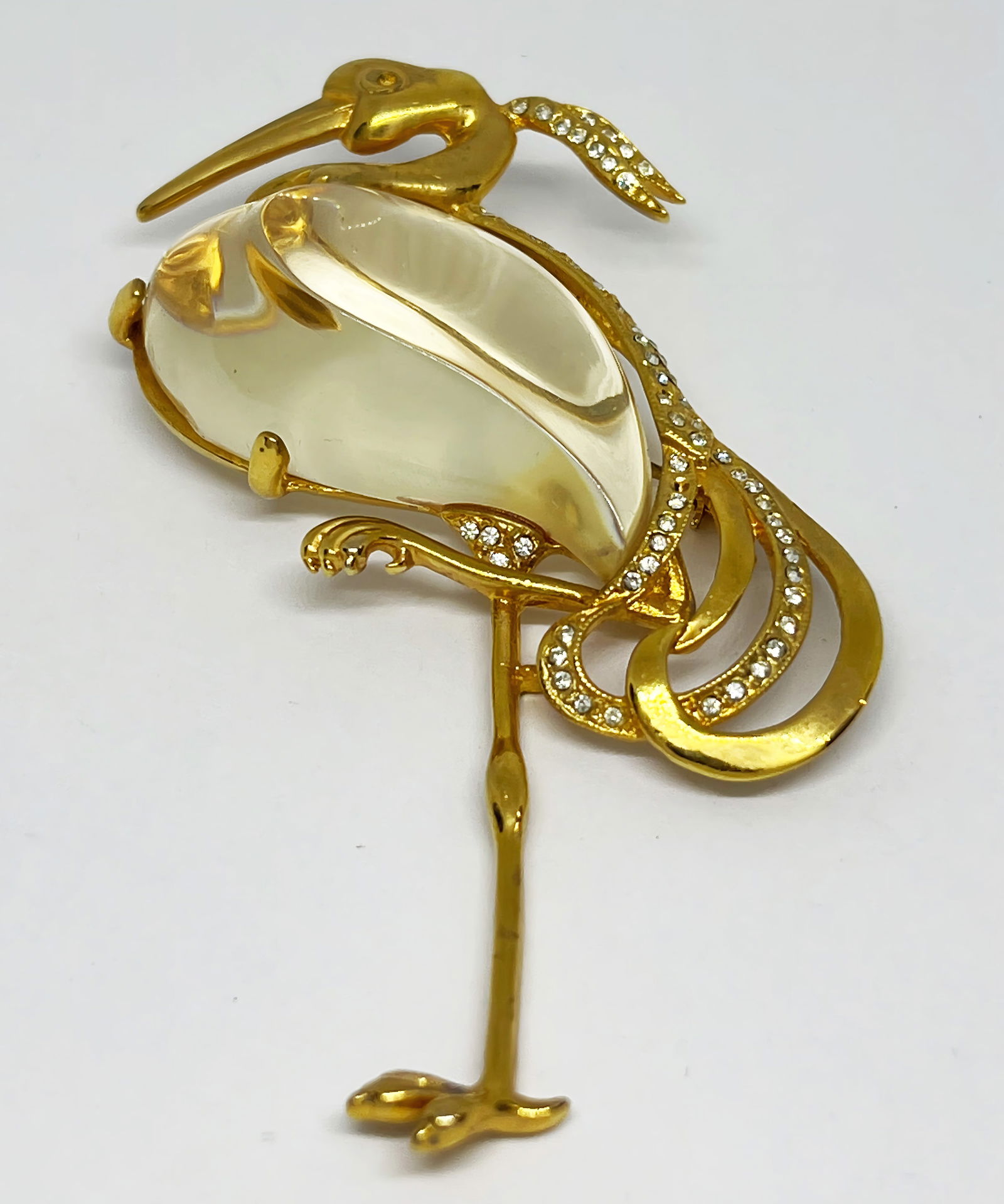 Trifari Alfred Philippe Blue Heron Pin. (1 of 3)