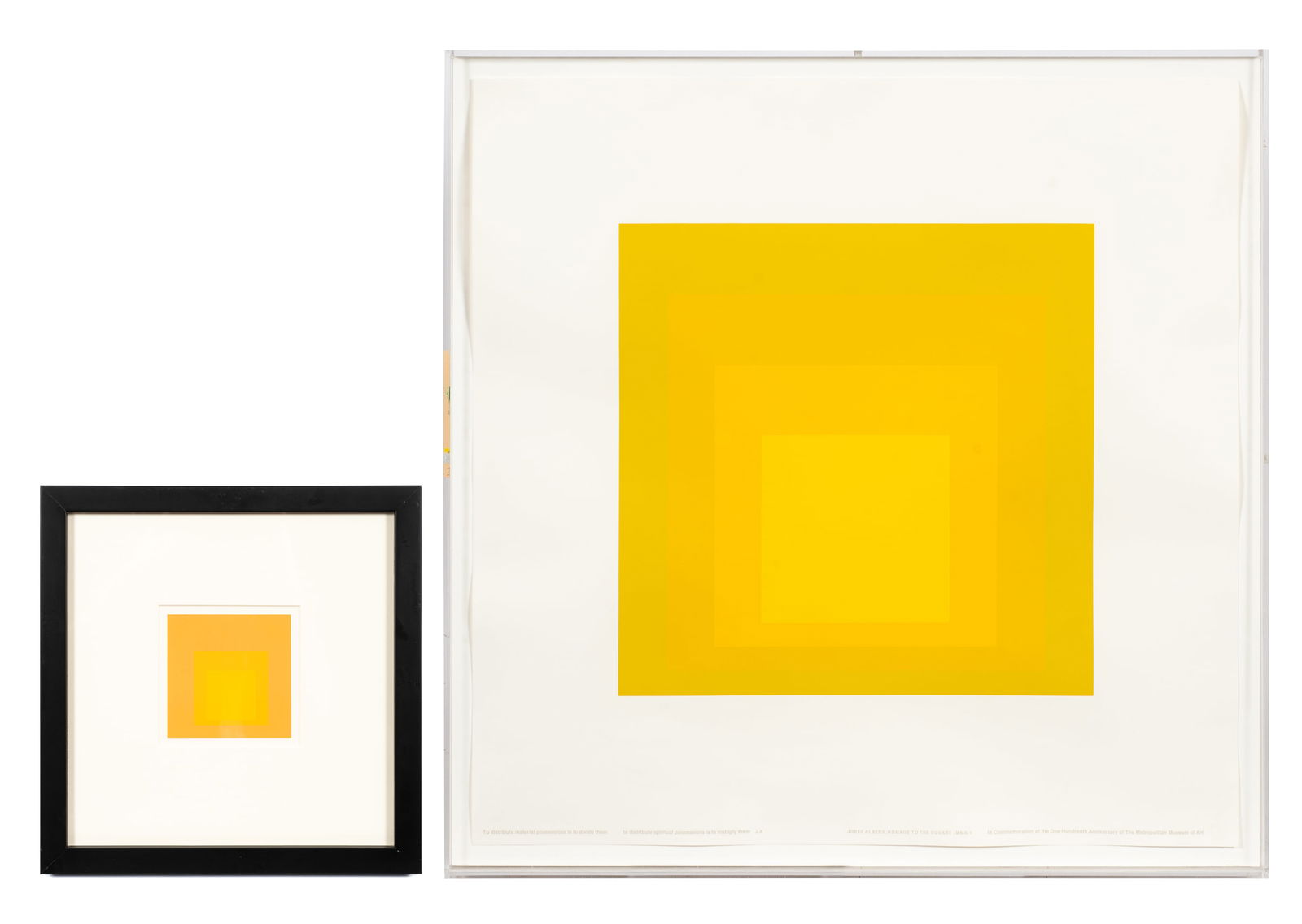 2 Pc Lot - Homage to the Square, Josef Albers. (1 of 9)