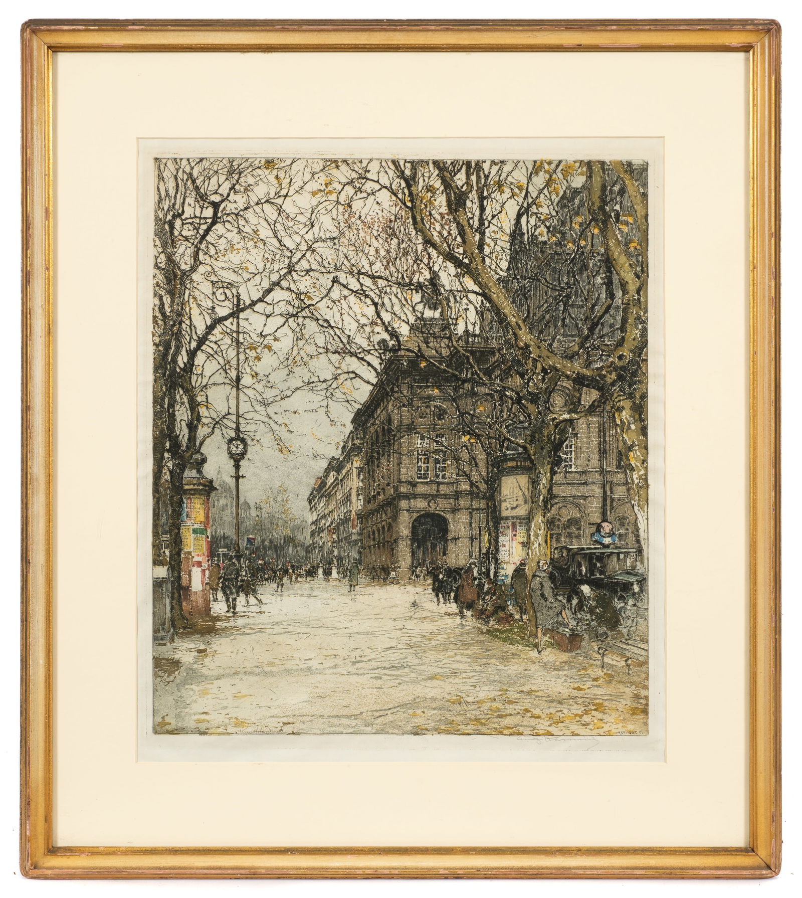 Vienna Opera House, Luigi Kasimir Etching. (1 of 6)