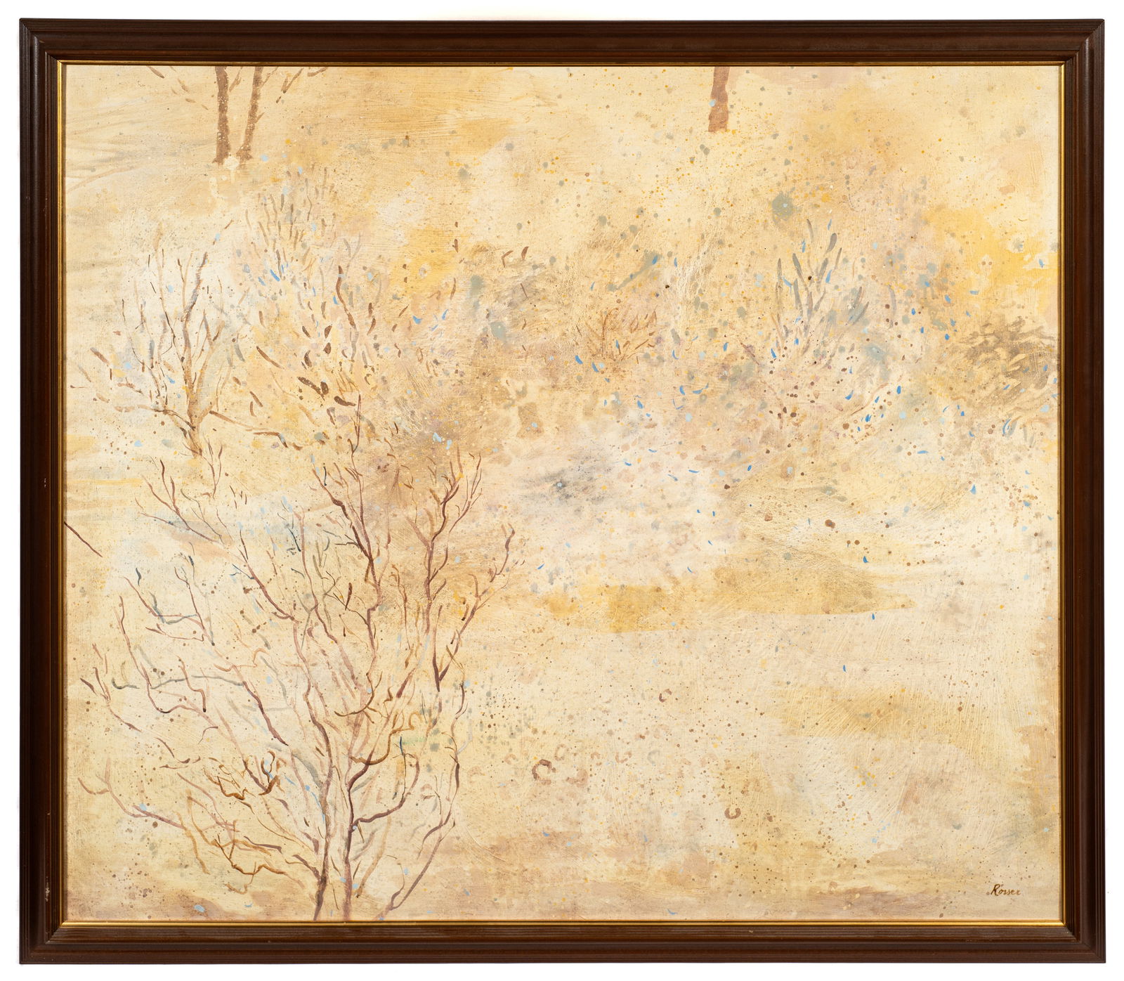 Very Large Modernist Painting Sgd. Rosser. (1 of 5)