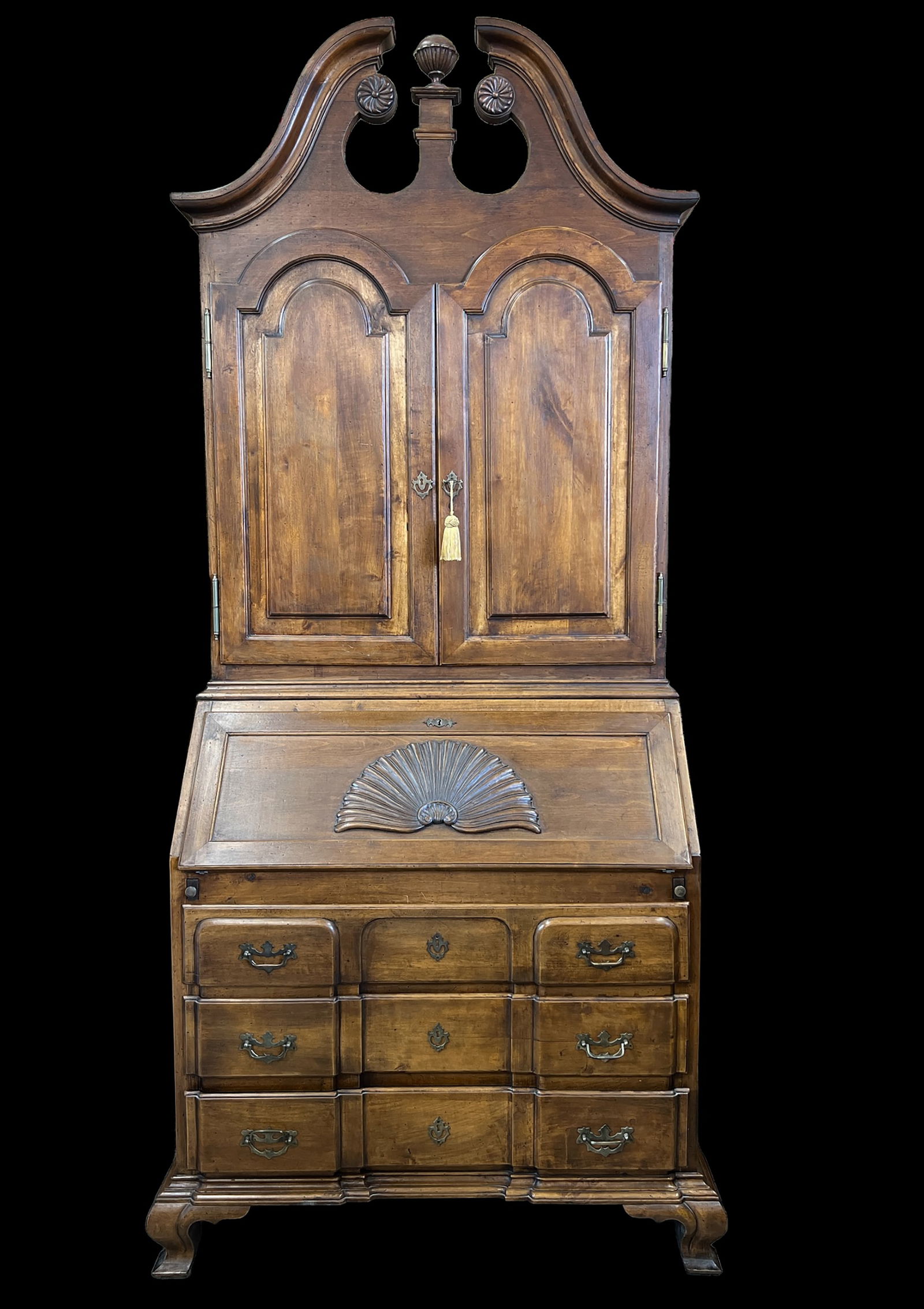 Chippendale Style Secretary Desk / Bookcase. (1 of 2)