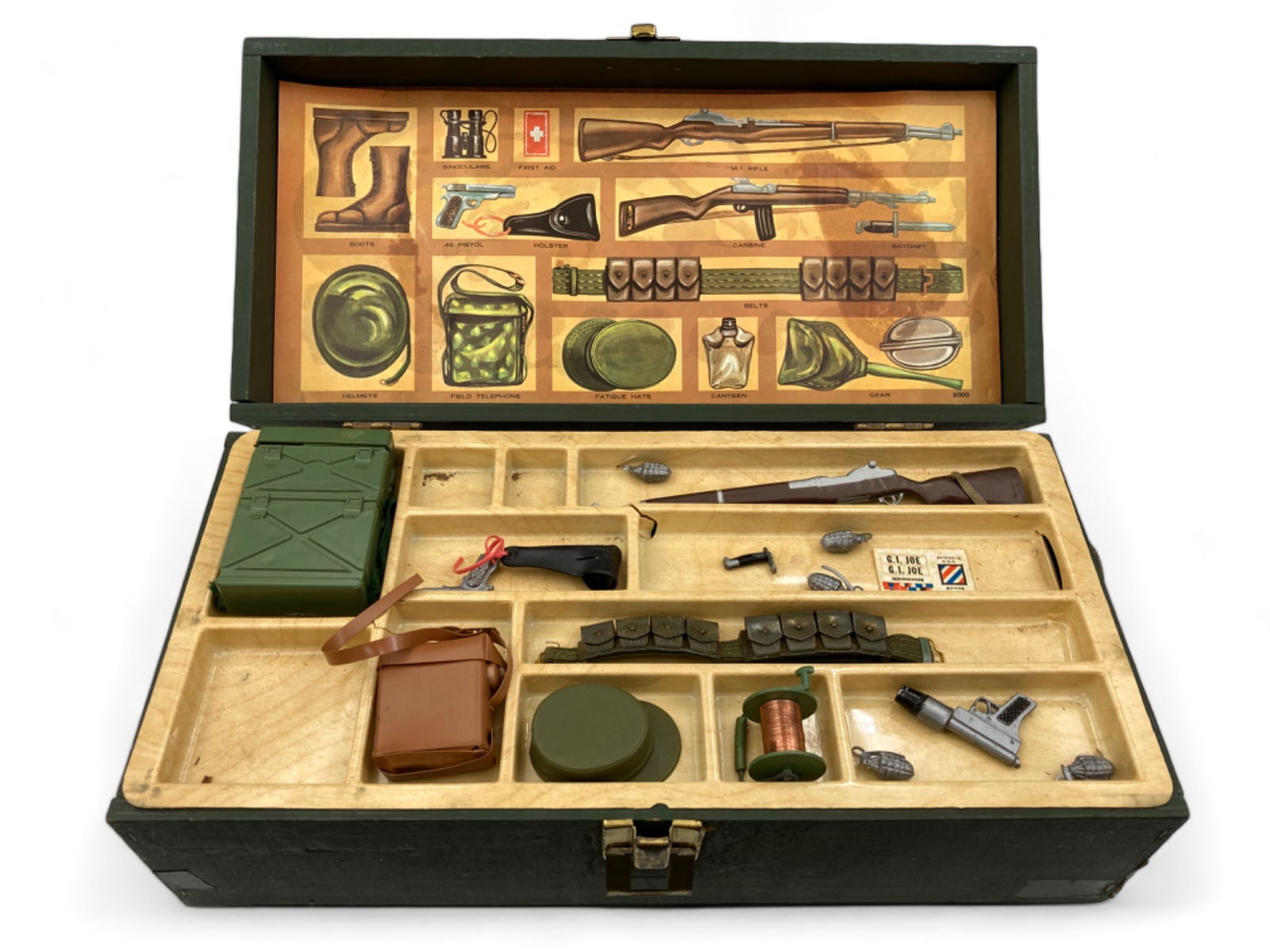 Vintage GI Joe Doll w/ Accessories and Foot Locker (1 of 7)