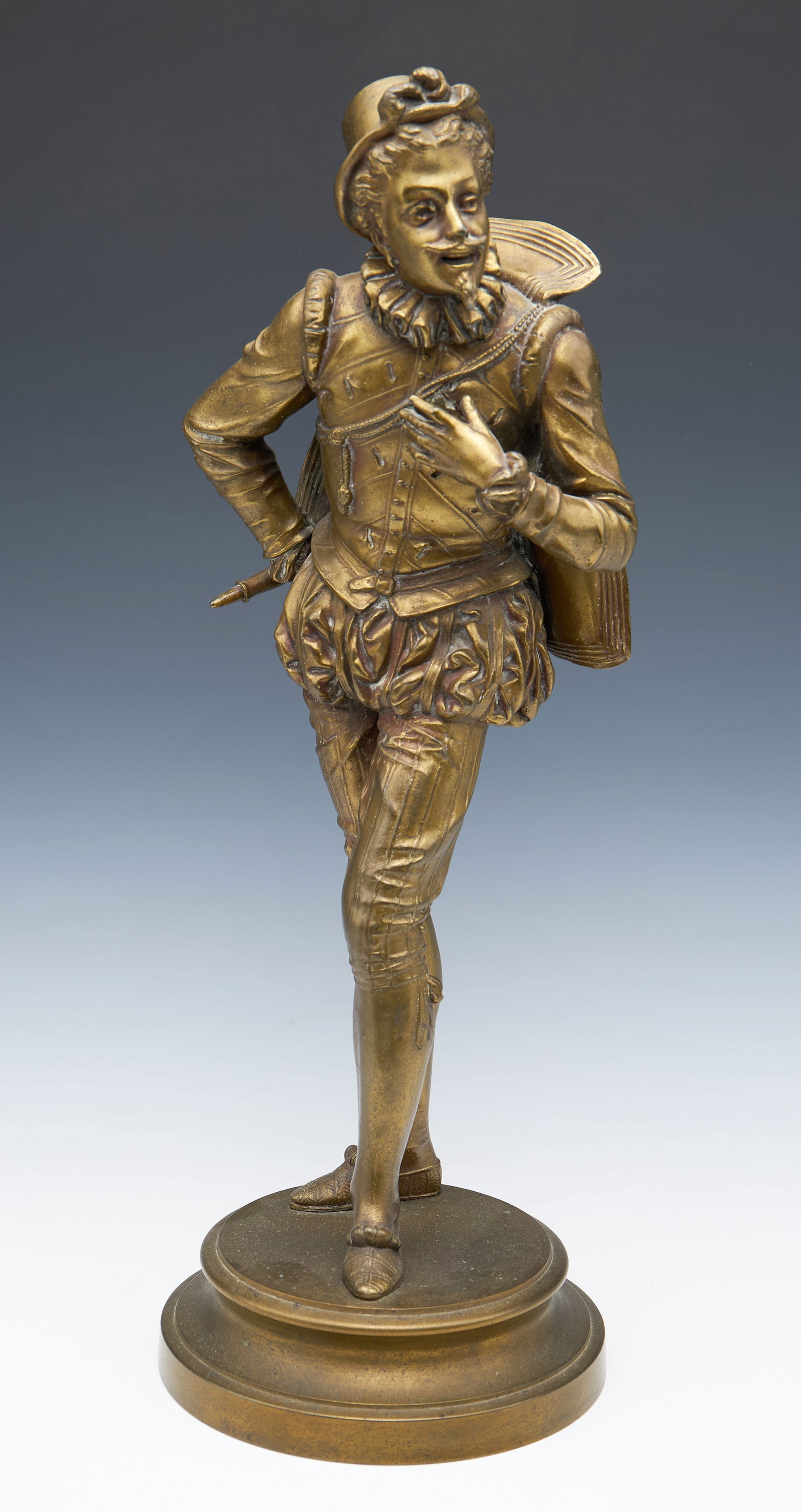 Older French Bronze (Spelter) Figural Sculpture. (1 of 9)