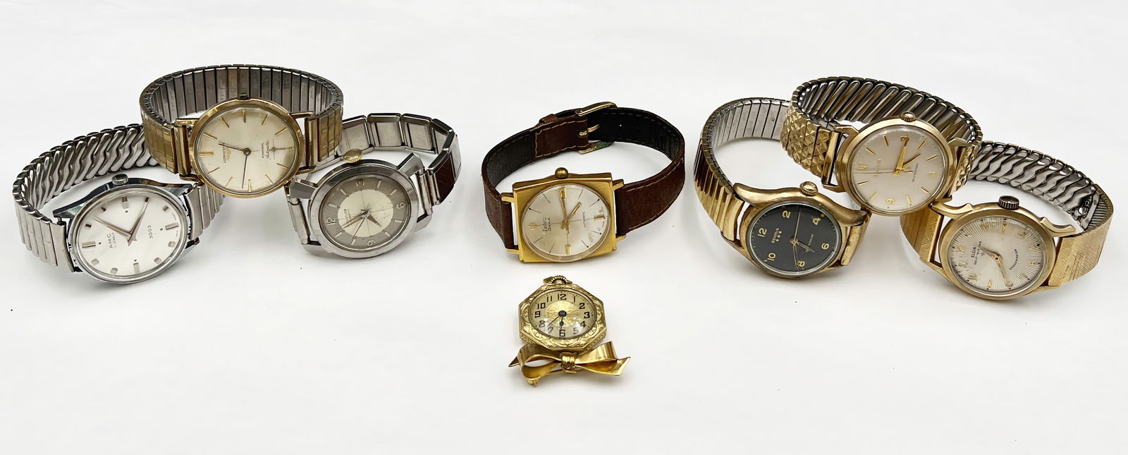 8 Vintage Watches - Bulova, Benrus, Elgin, Etc. (1 of 6)