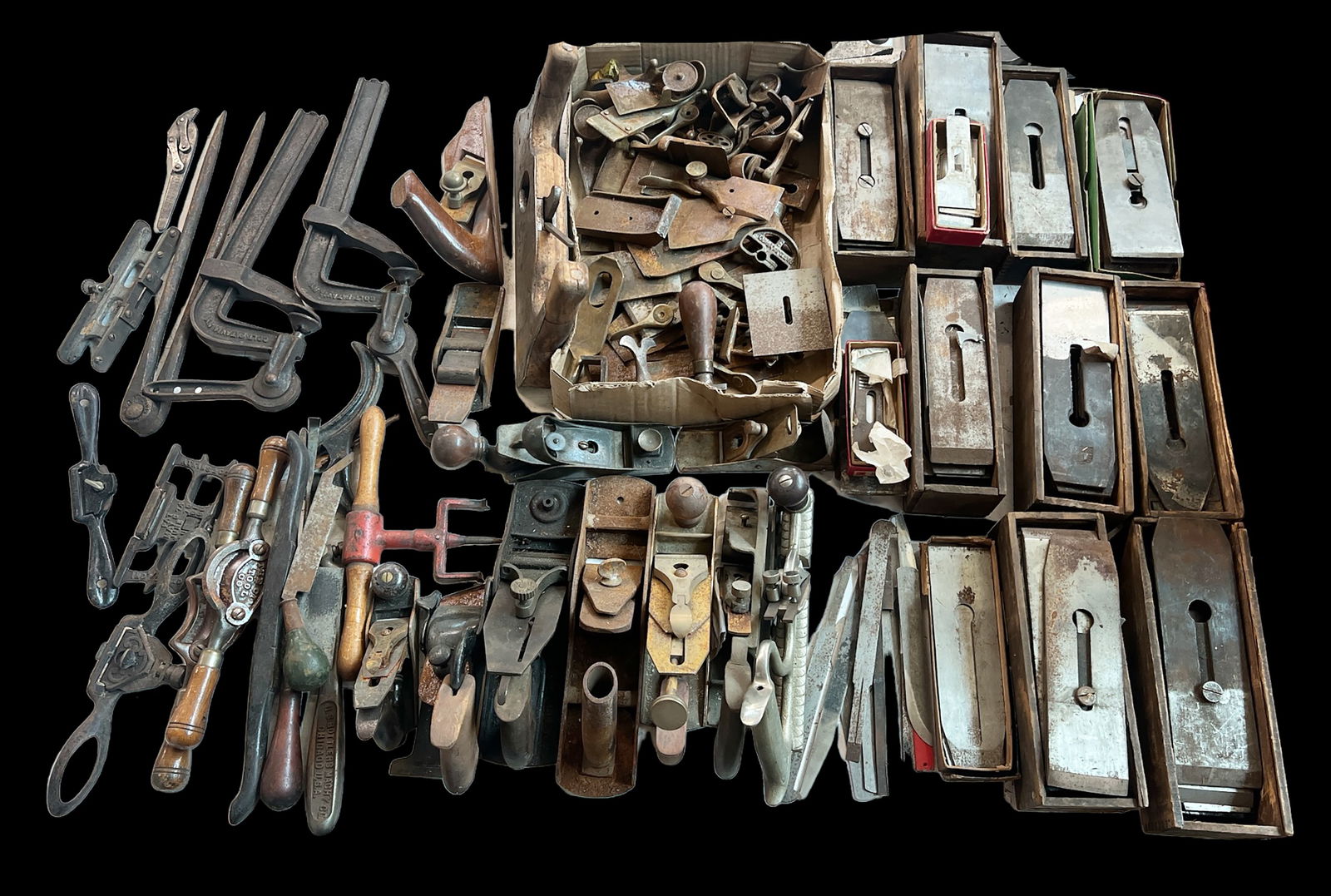 Lot: Iron, Wood Planes & Vintage Tools - Some Rare (1 of 4)