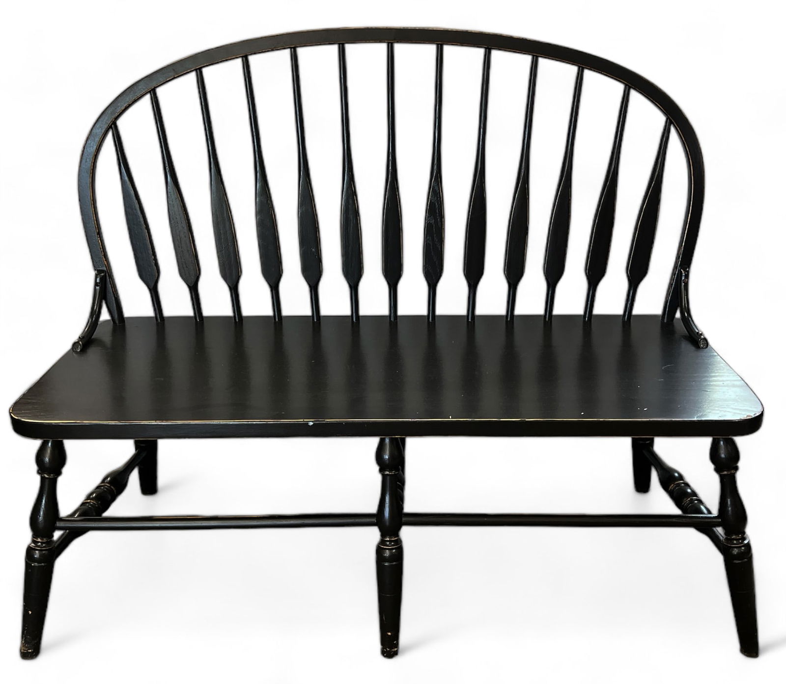 Black Windsor Style Bench. (1 of 1)