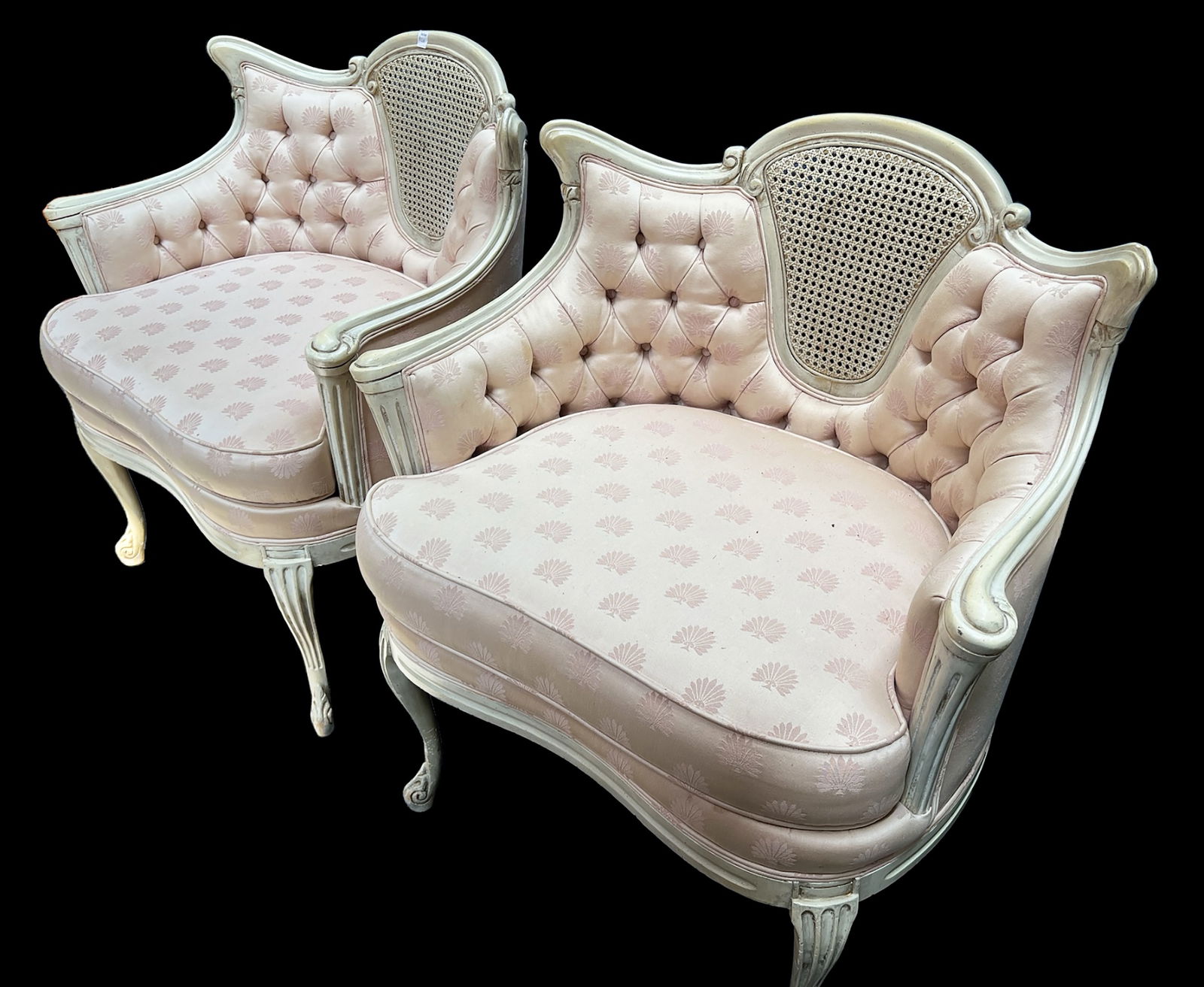 Pair of Ornate French Provincial Carved Armchairs. (1 of 2)