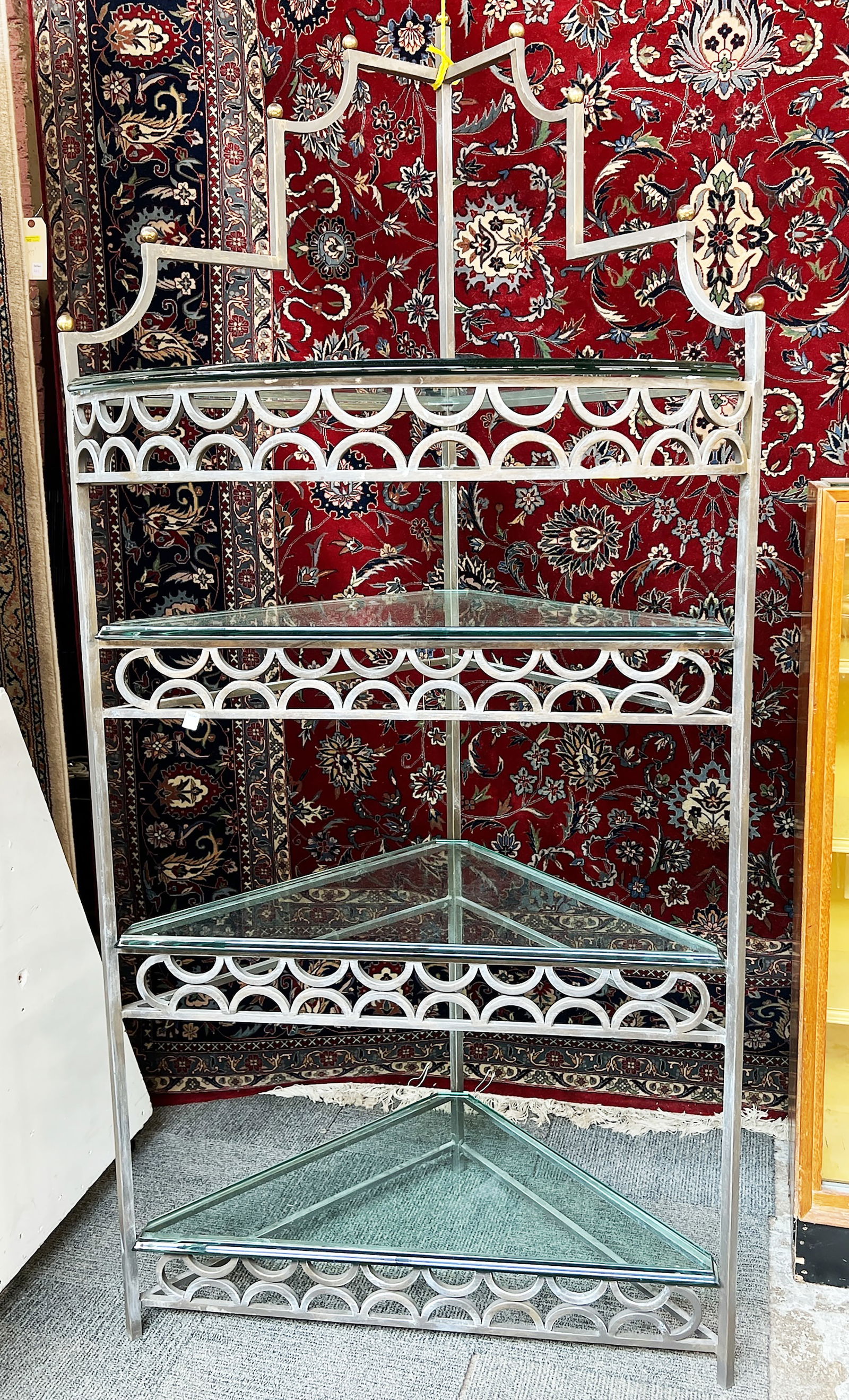 Corner Baker's Rack with Glass Shelves. (1 of 2)