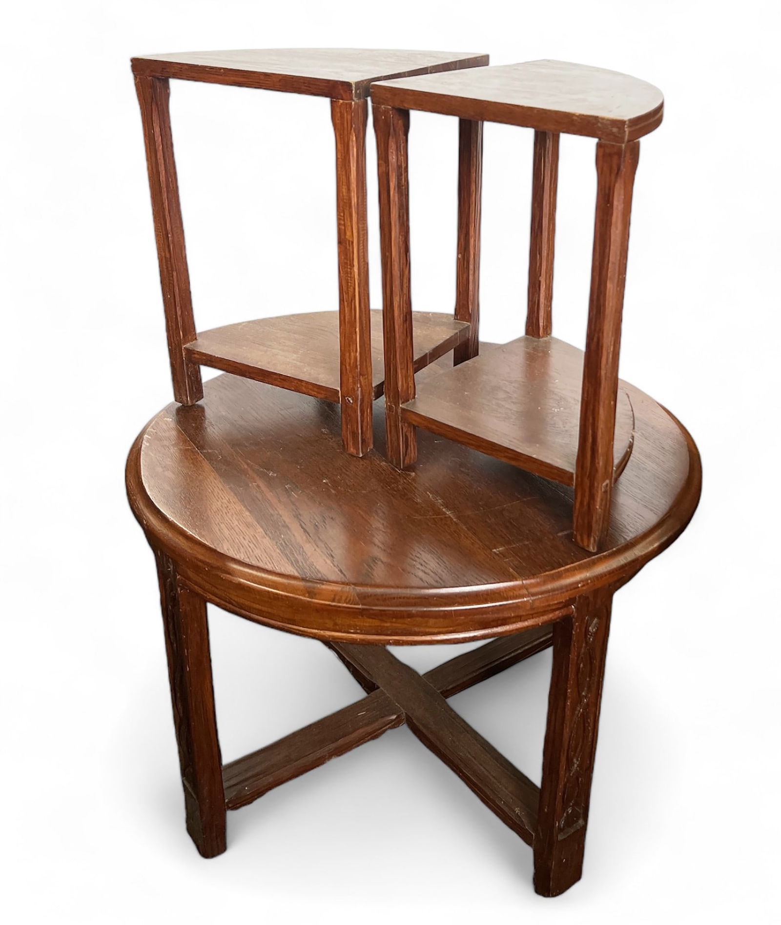 Ranch Oak Small Table Set. (1 of 2)