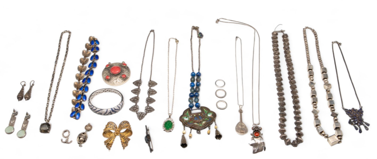 Lot of Mostly Sterling Silver Jewelry. (1 of 5)