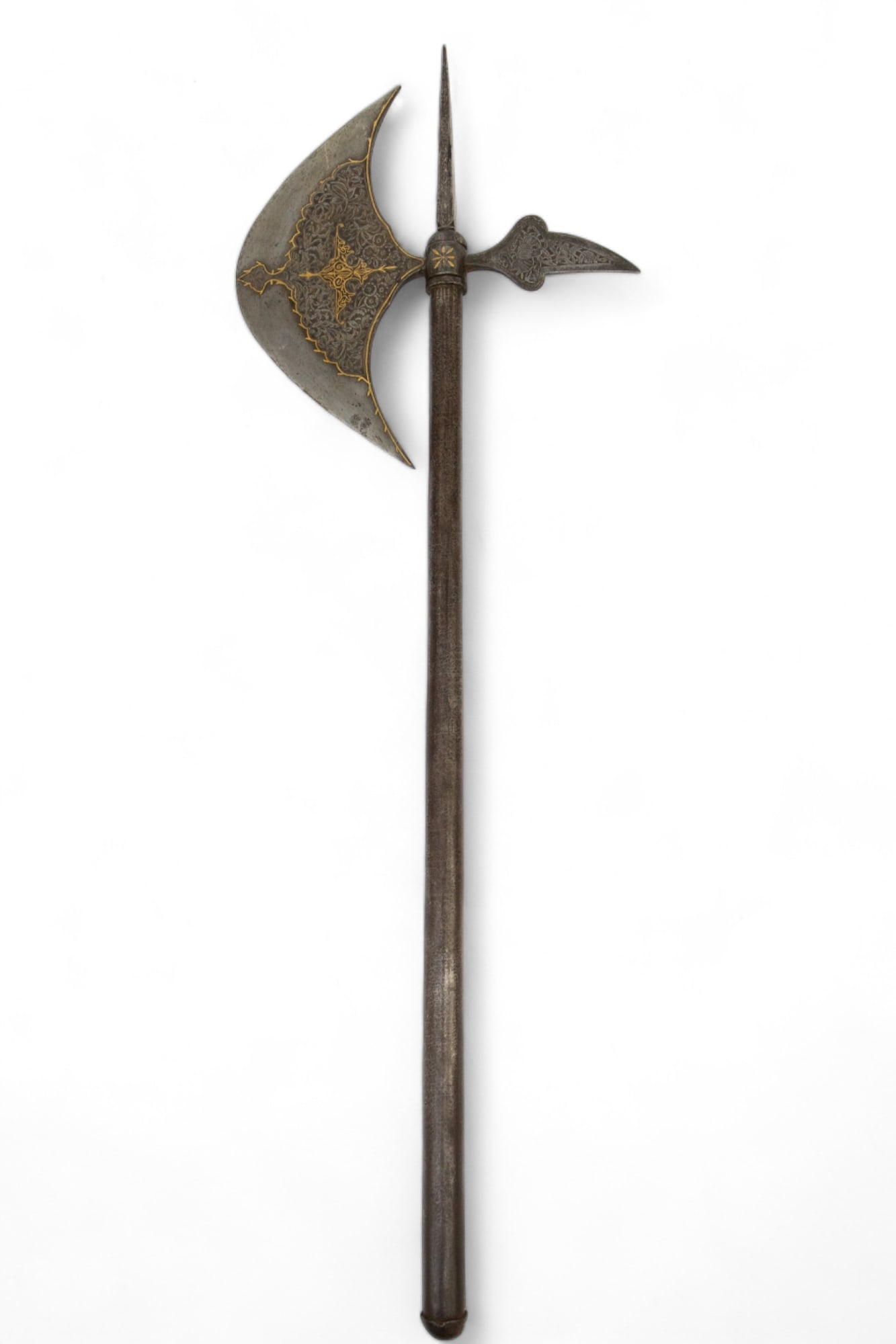 Indo Persian Battle Axe w/ Engraved Designs. (1 of 5)