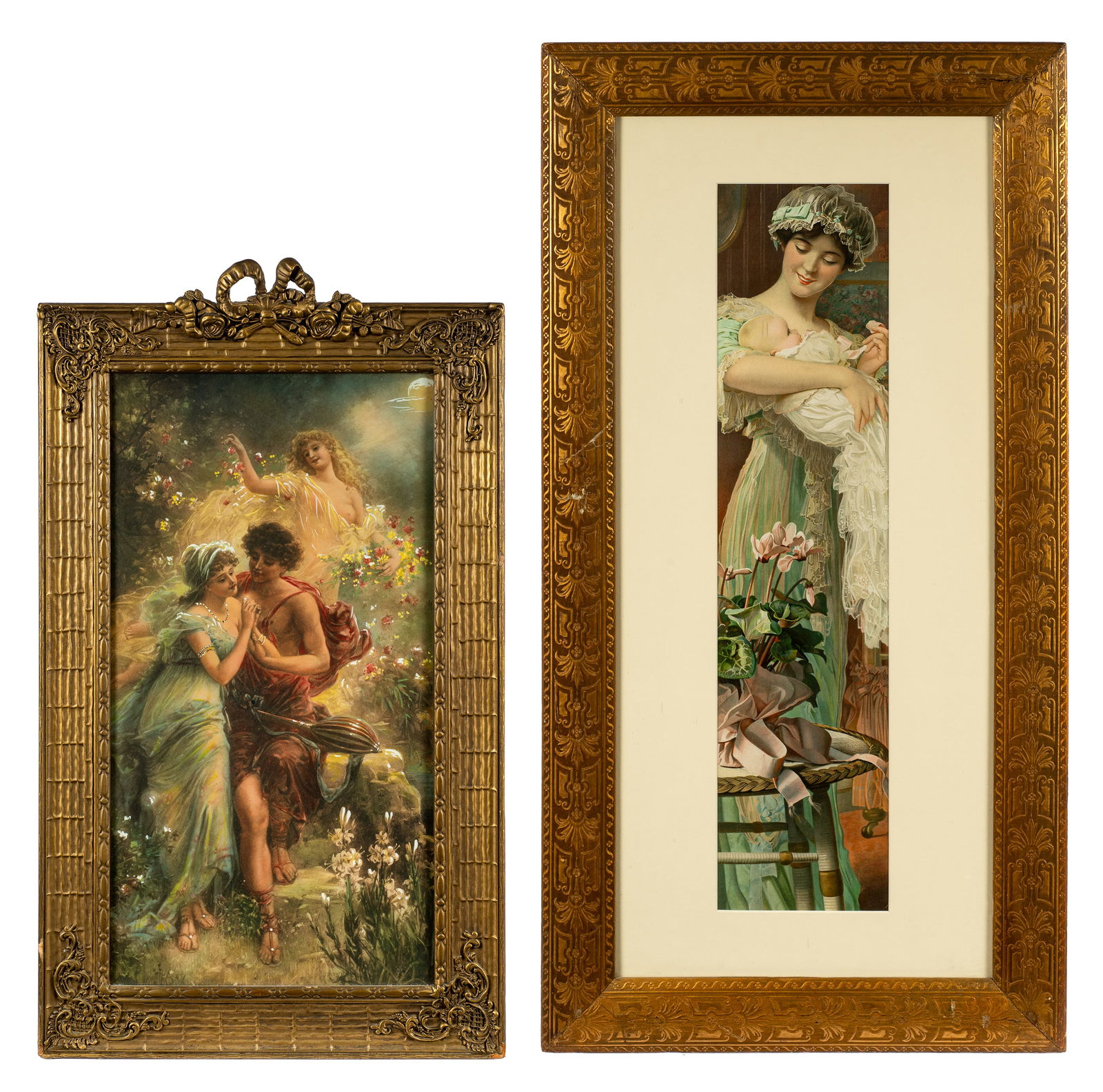 Lot of Two Framed Victorian Prints. (1 of 10)