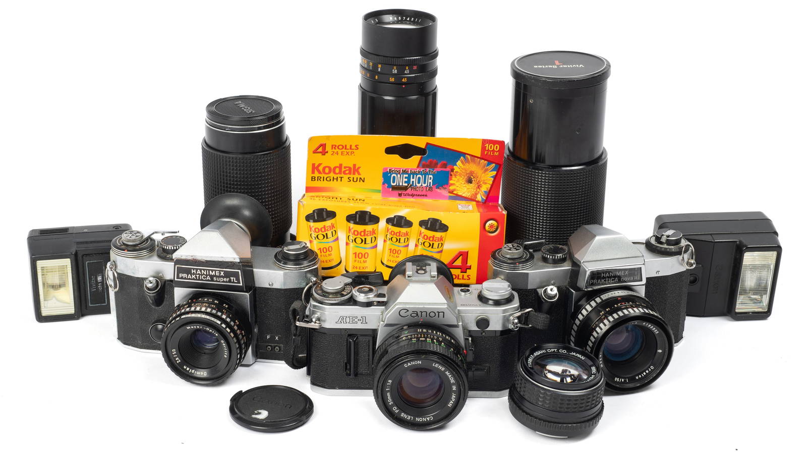 Lot Of 35mm Camera Equipment. Auction