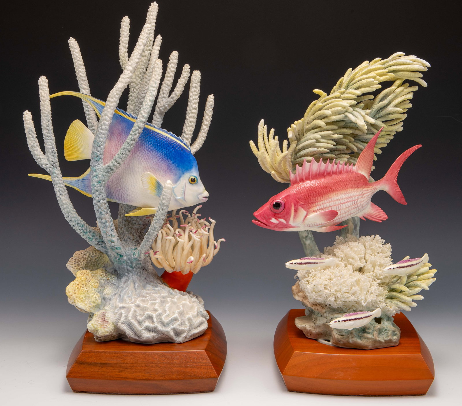 Lot of 2 Royal Worcester Tropical Fish Figures. (1 of 8)