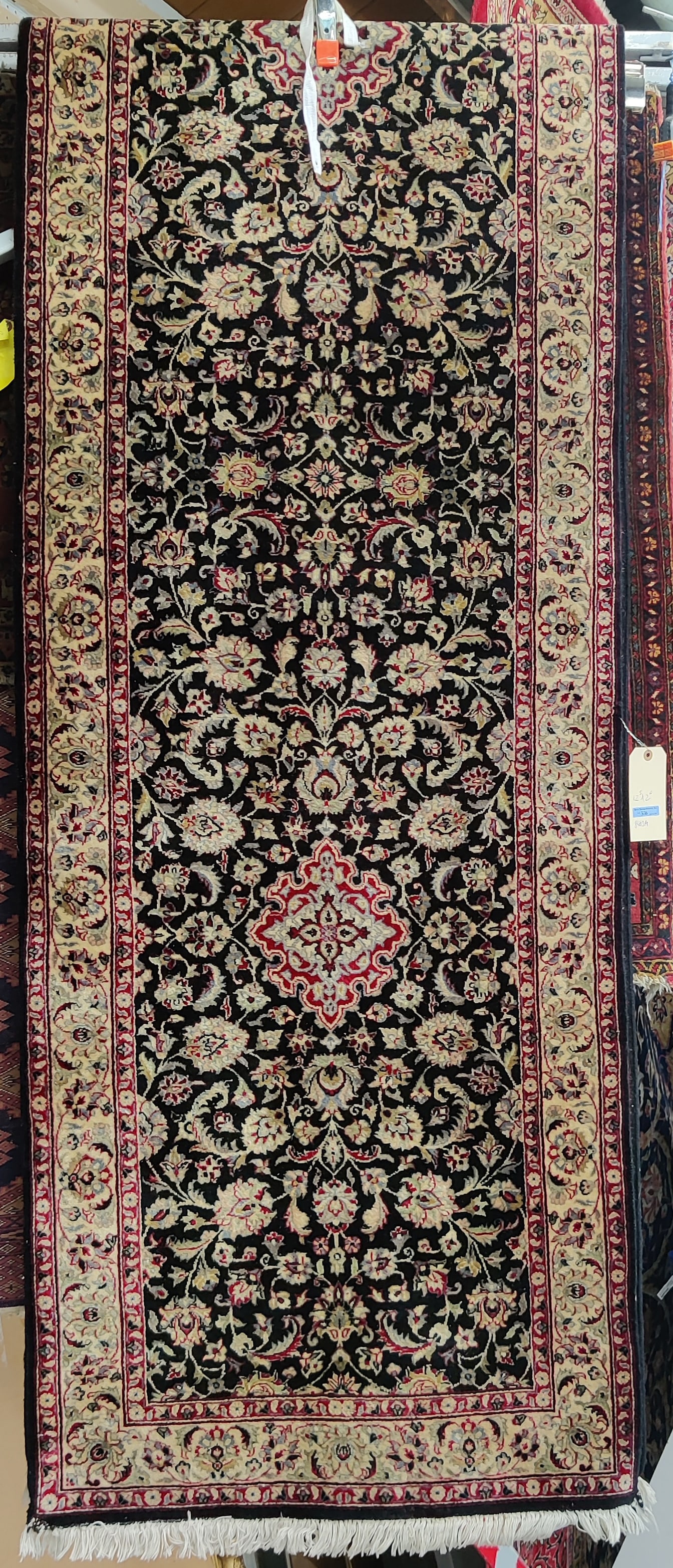 2' 6" x 12' 5" Finely Woven Floral Runner Rug. (1 of 3)
