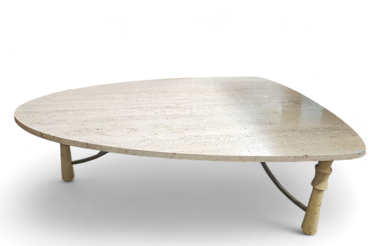 Mid-Century Travertine Coffee or Cocktail Table. (1 of 1)