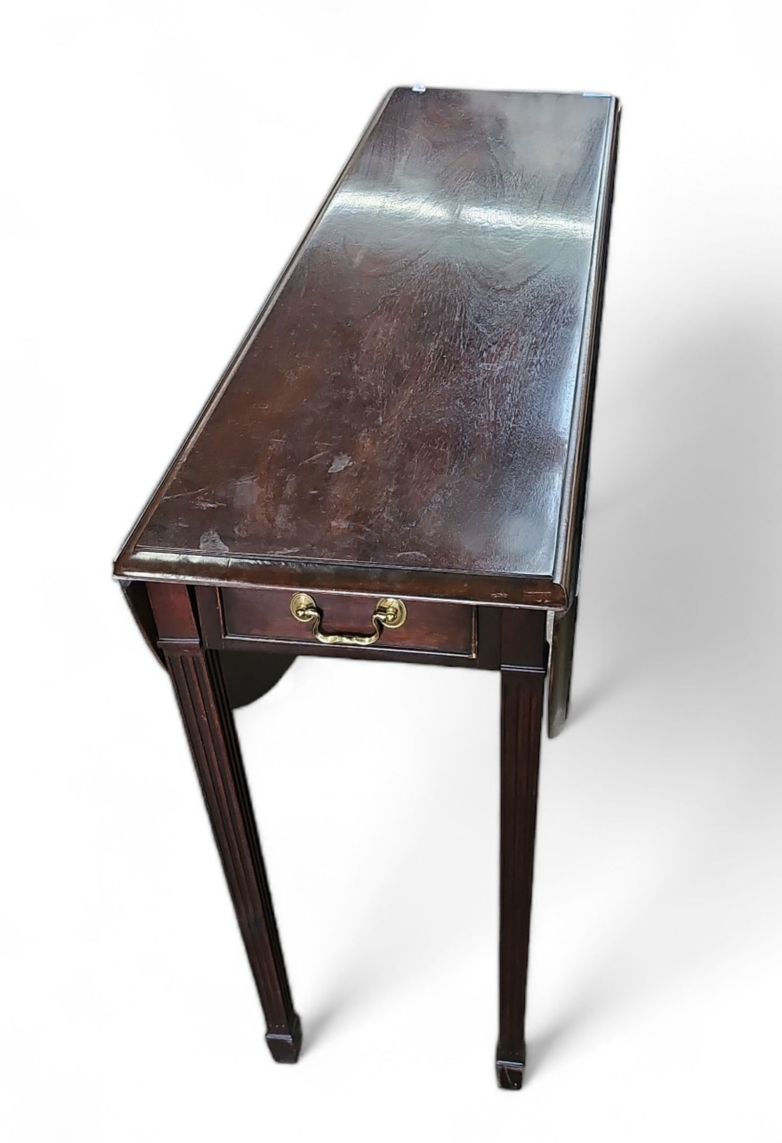 Mahogany Dropleaf Hall or Dining Table. (1 of 3)