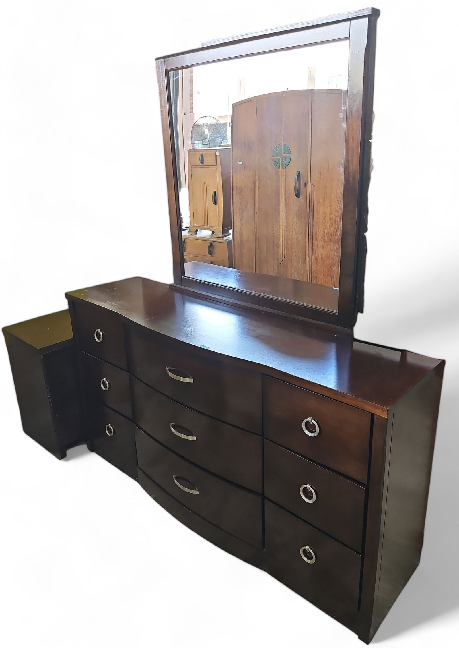 Contemporary Dresser and Nightstand. (1 of 3)