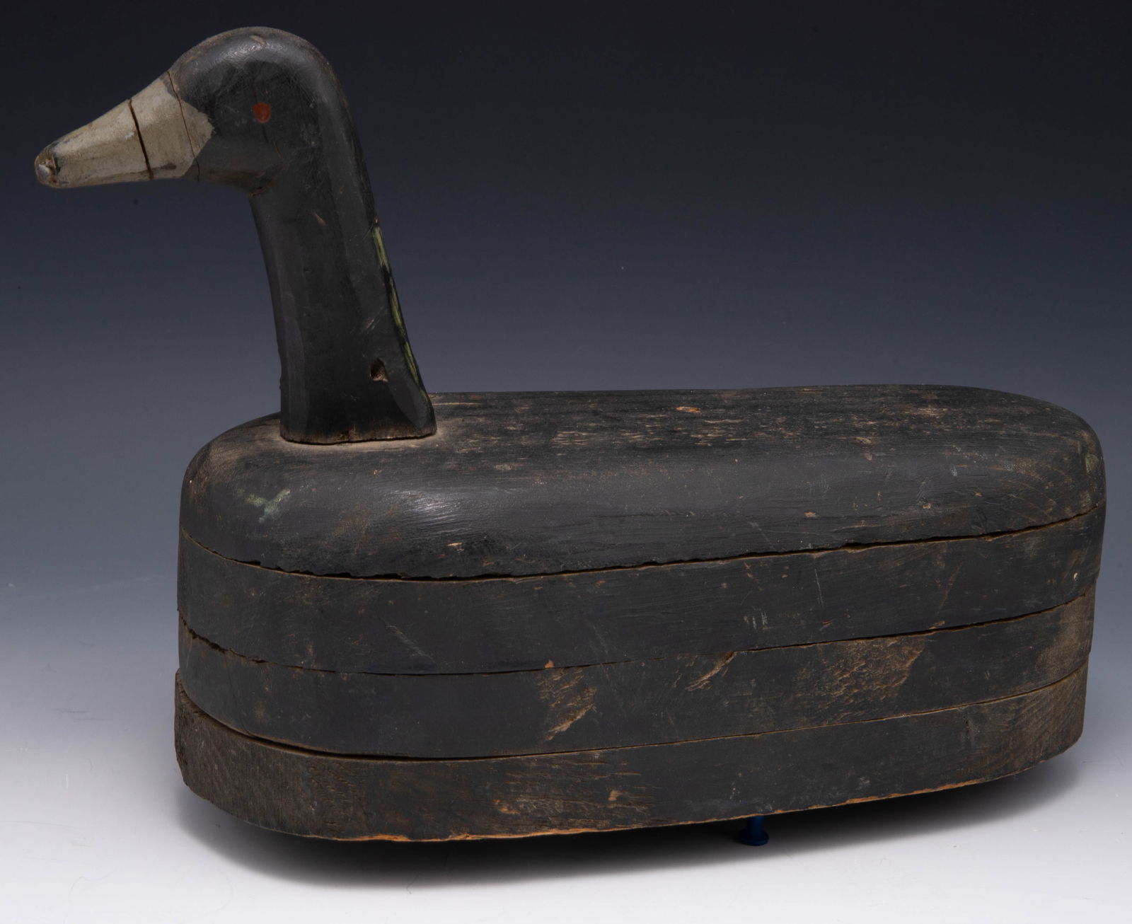Old Primitive Carved Wood Duck Decoy. (1 of 3)