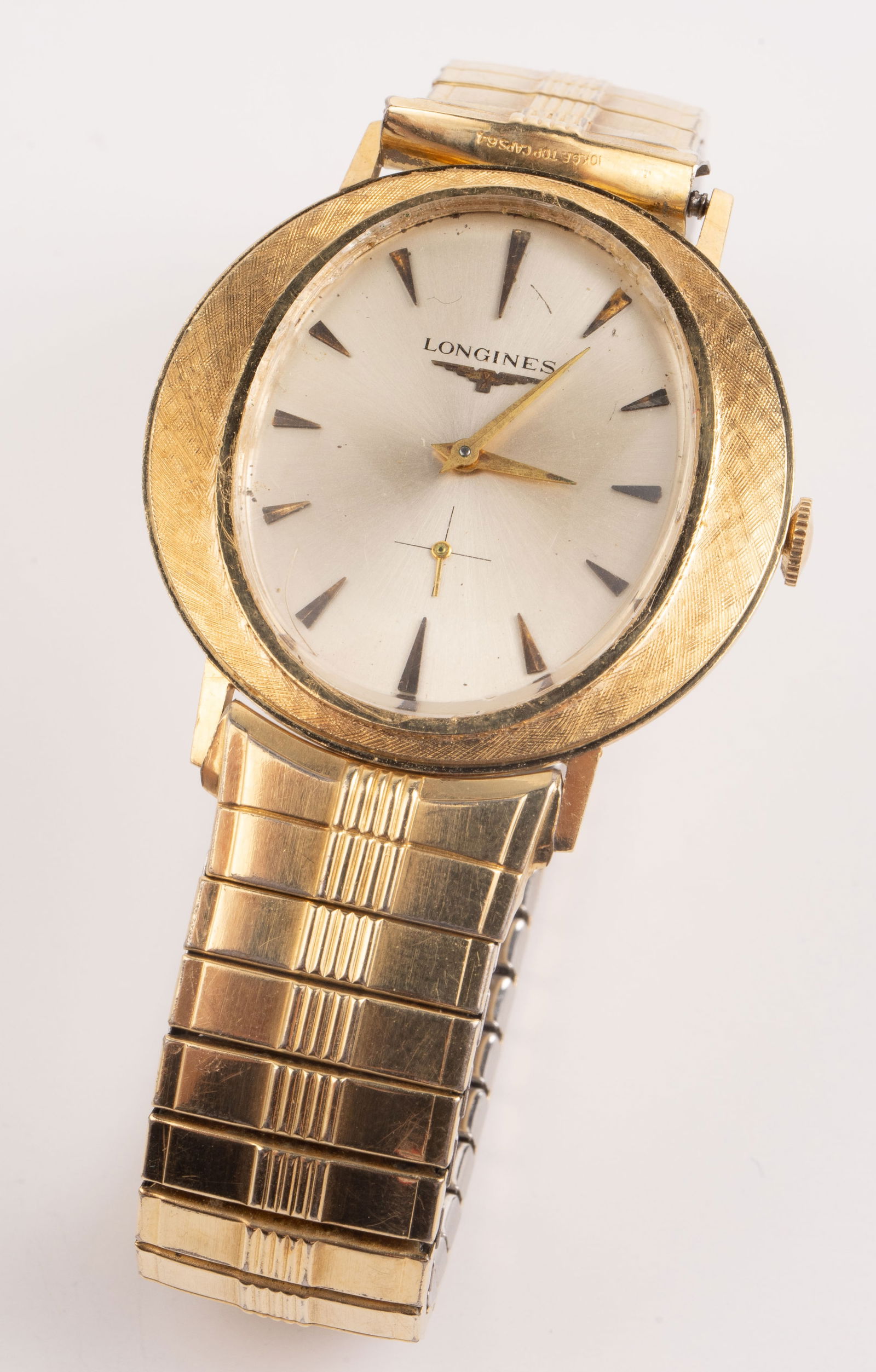 Longines 14K Gold Watch w/ Speidel S. Steel Band. (1 of 5)