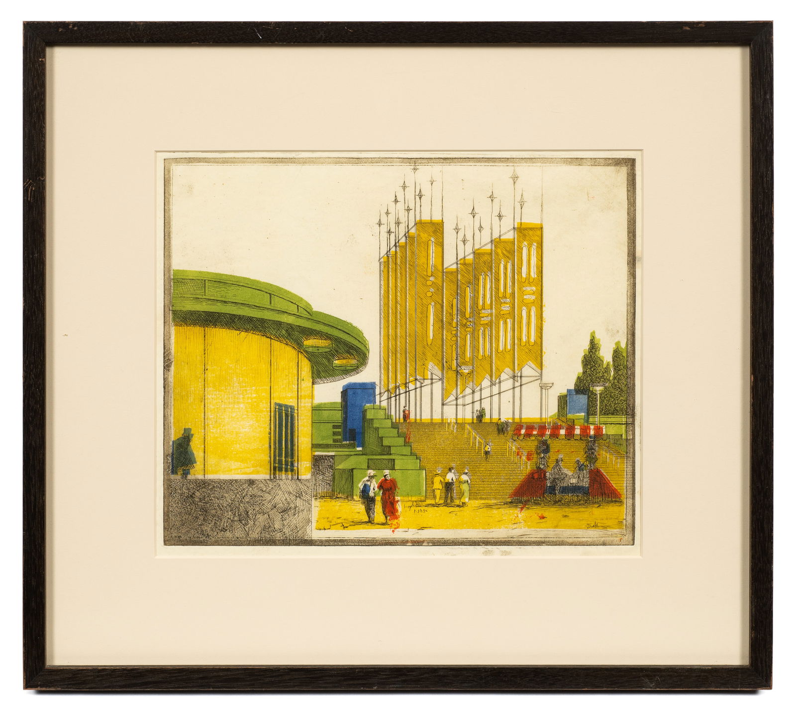 "23rd Enterance", Charles Dahlgreen Etching. (1 of 5)