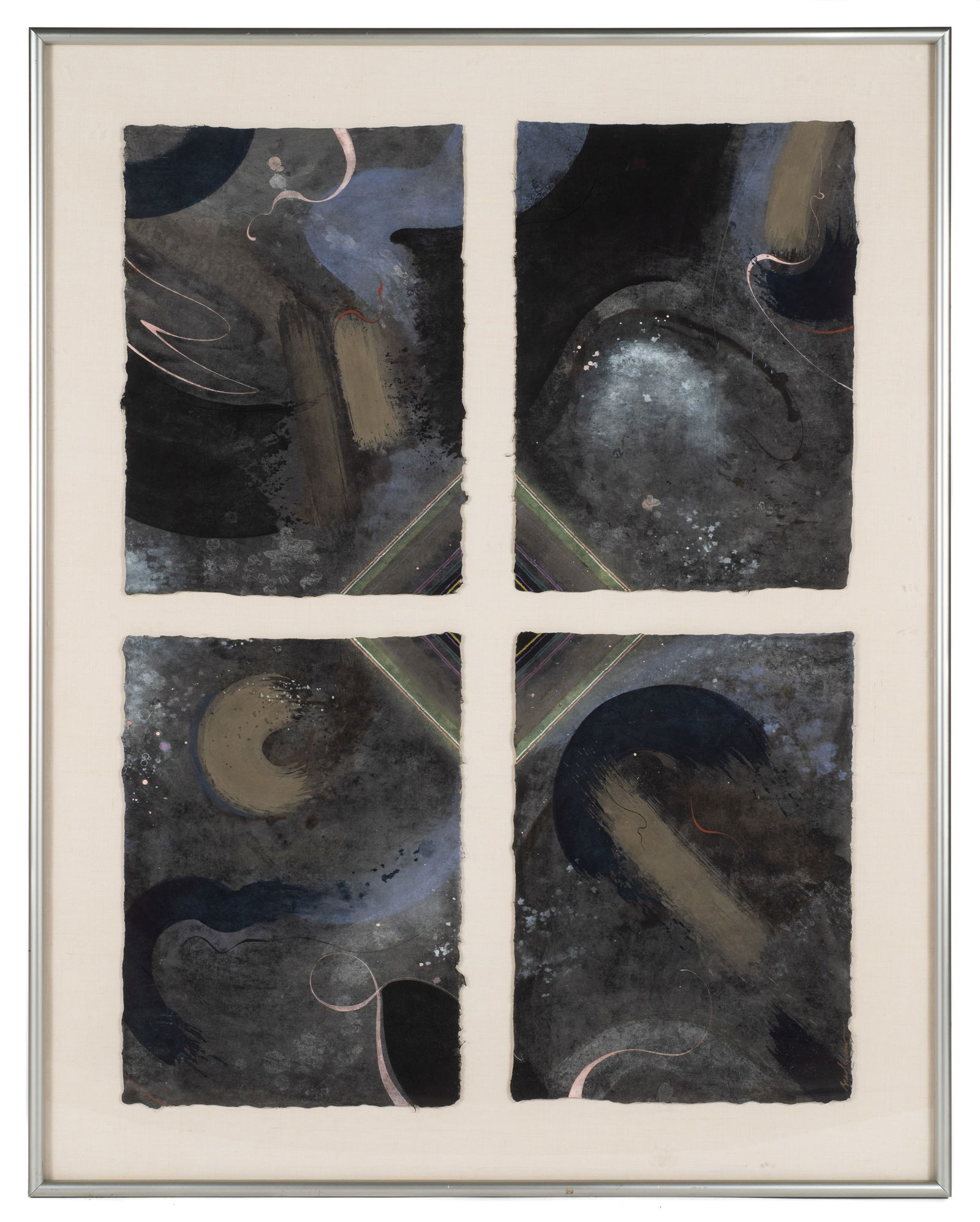 4-Piece Framed Painting by Glenn Raymond Bradshaw. (1 of 3)