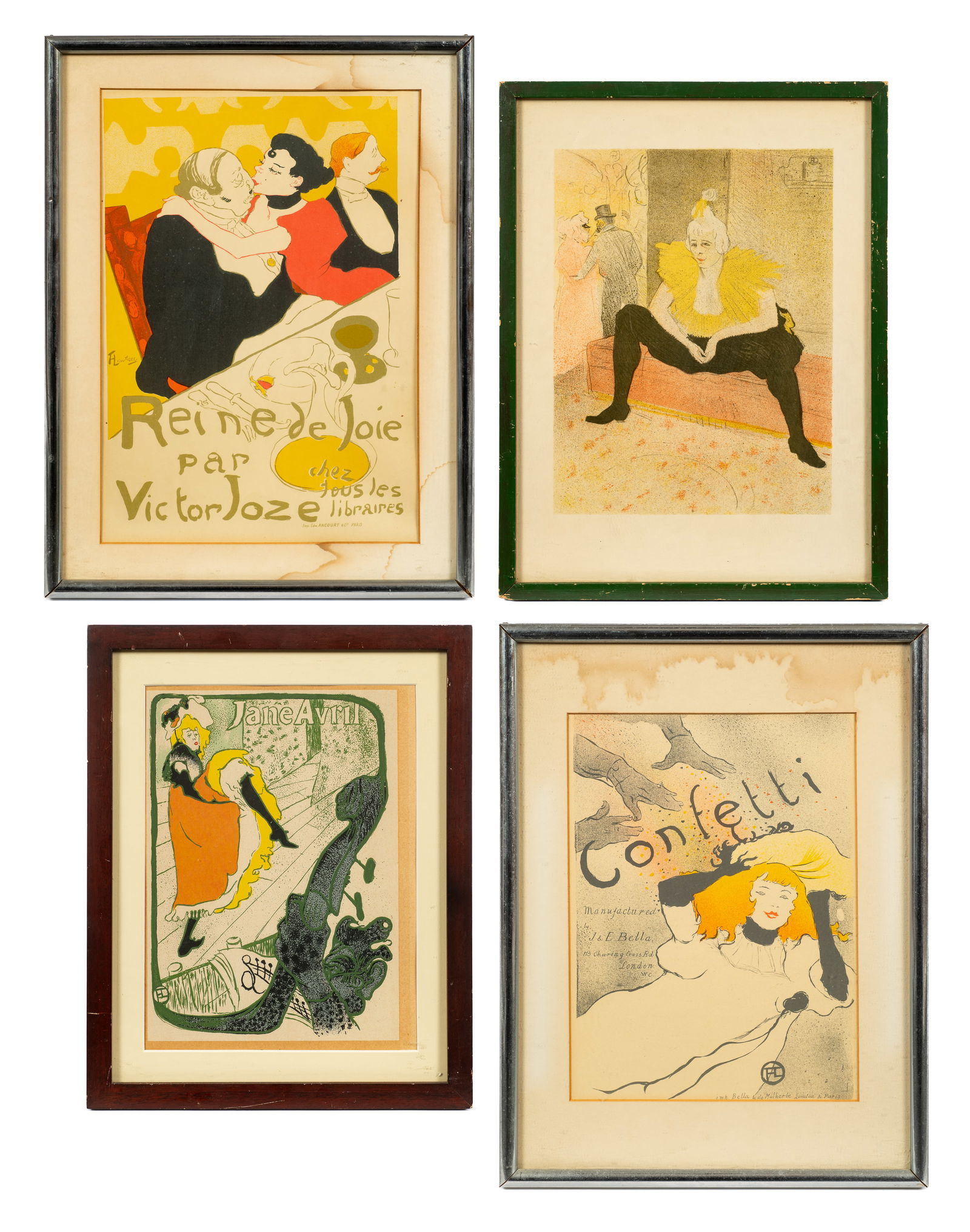 4 Pc. Lot of Henri de Toulouse-Lautrec Prints. (1 of 15)
