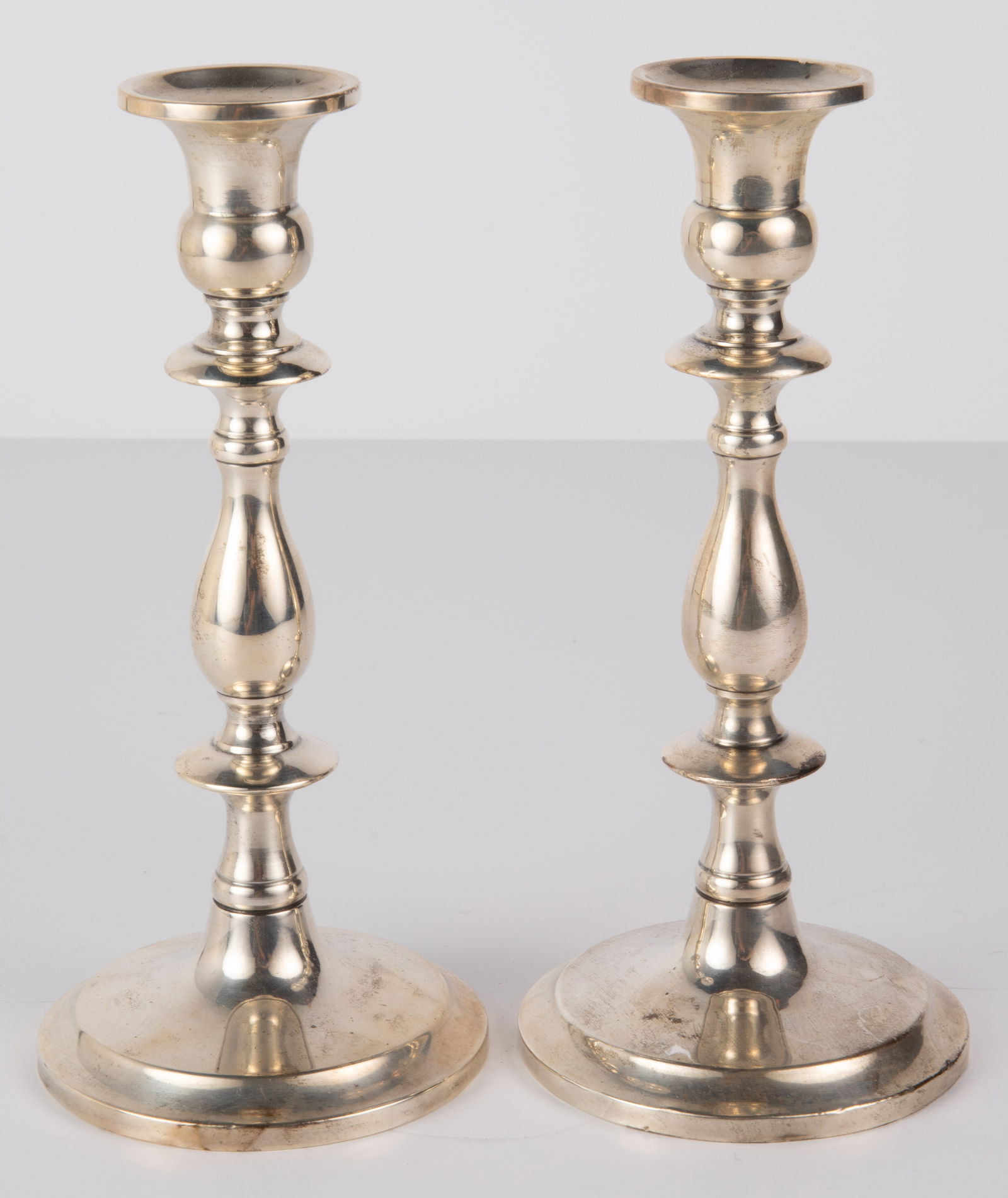 Marshall Field's Pair of Sterling Candlesticks. (1 of 4)