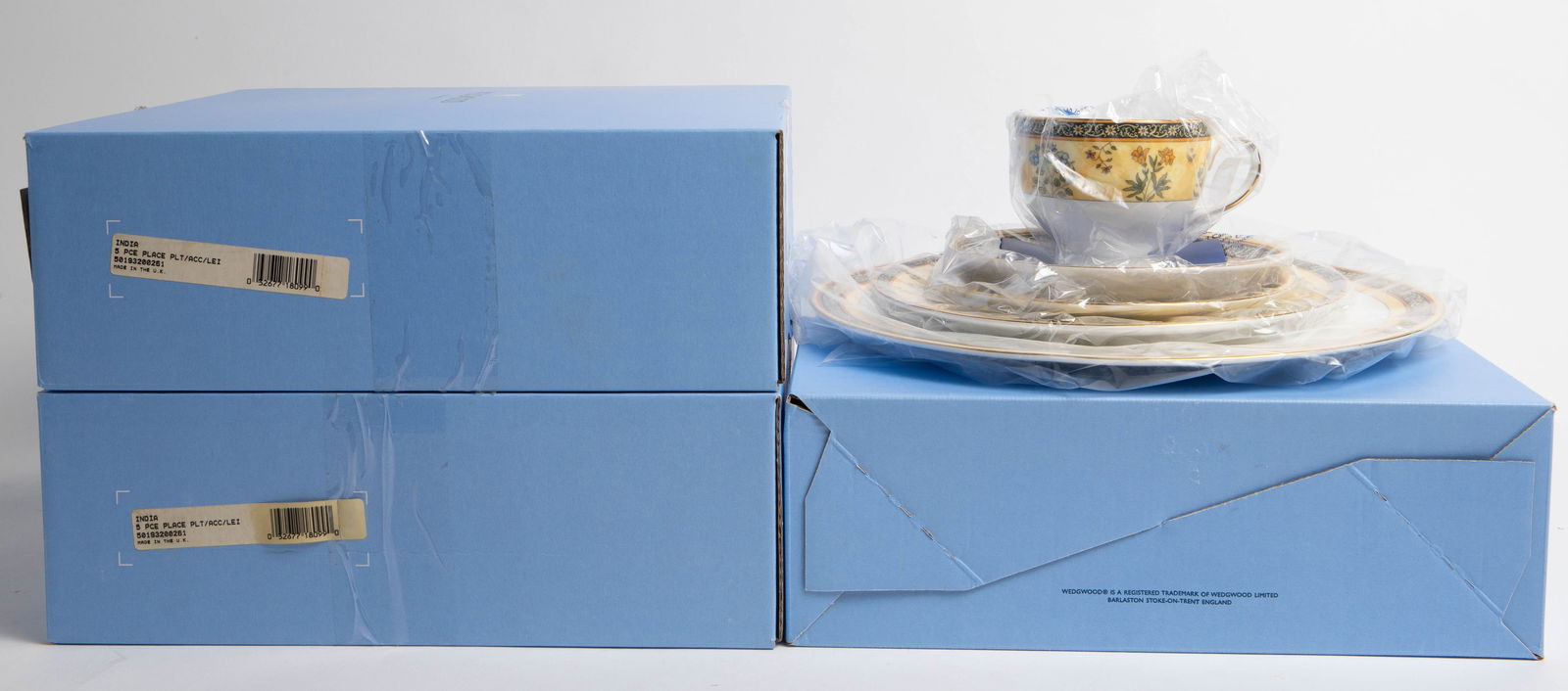 Lot of 3 Wedgwood " India " 5 Piece China Sets. (1 of 5)