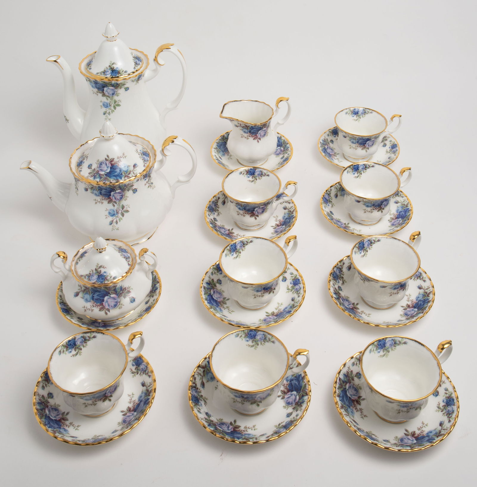 Royal Albert Moonlight Rose Service for 8 Tea Set. (1 of 5)