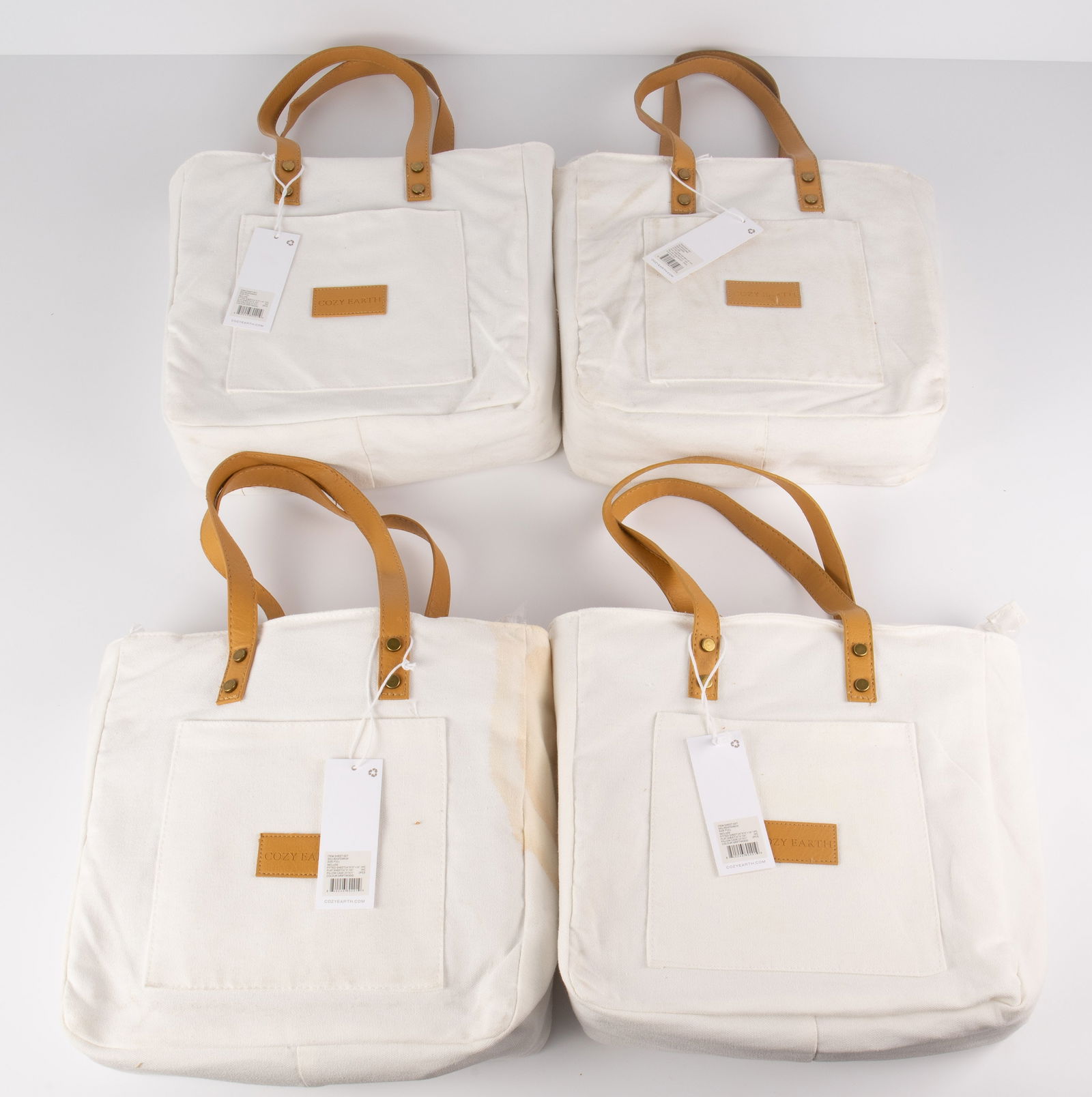 Lot of 4 Cozy Earth Sheet Sets - Full & Queen. (1 of 5)